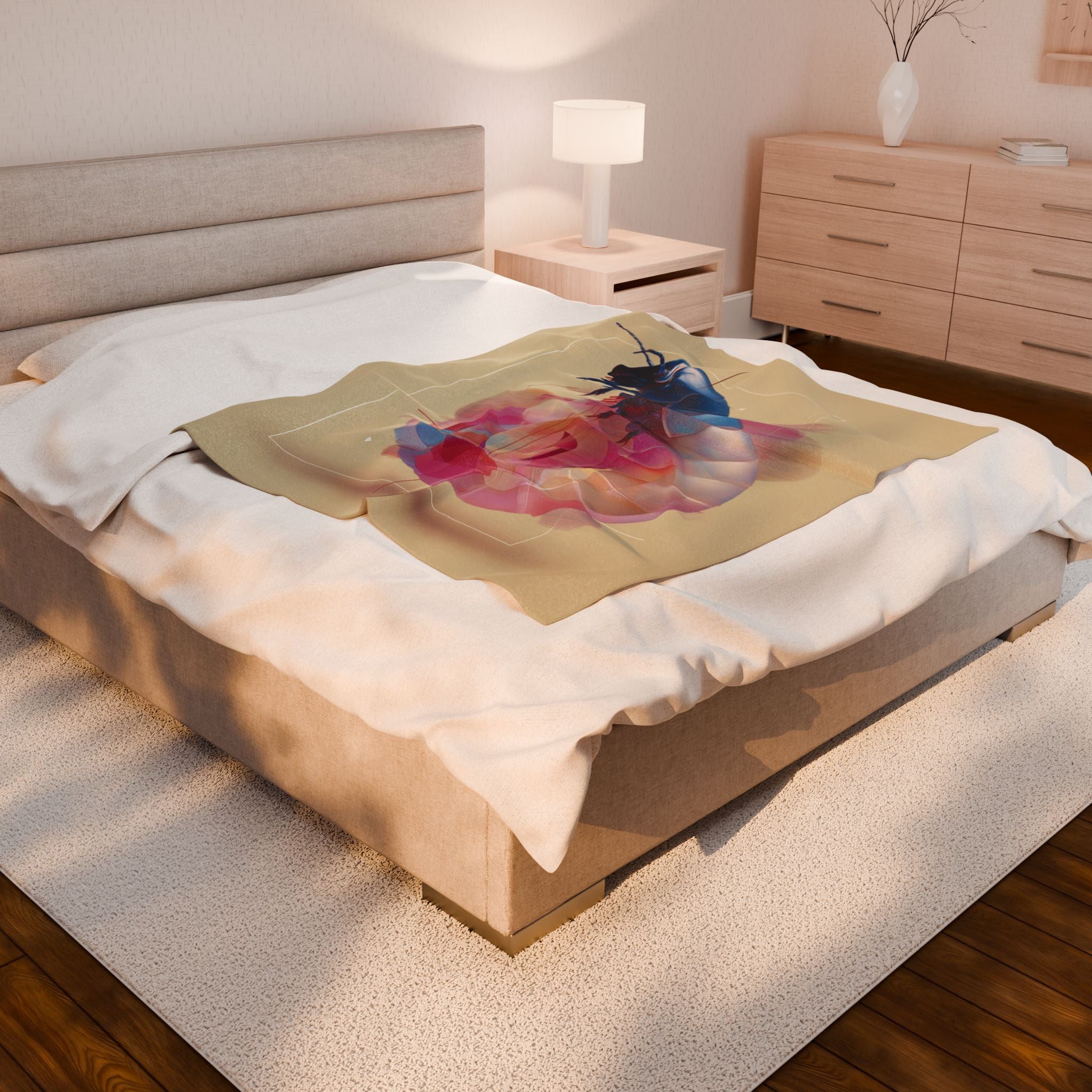 Chromatic Exoskeleton: Digital Beetle Render, Geometric Abstract Composition   |    Custom Orders Available