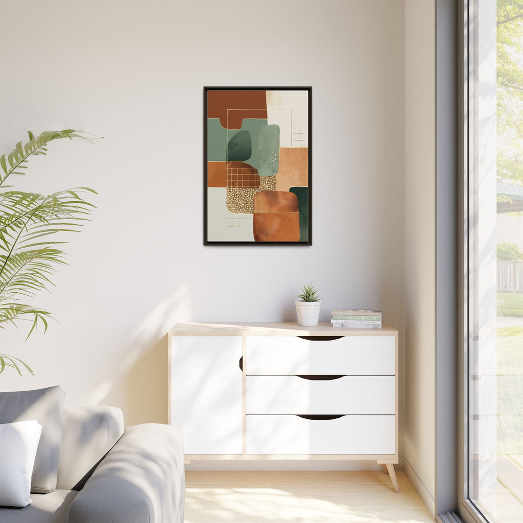 Geometric Harmony: Abstract Minimalist Art, Mid-Century Modern Design, Organic Shapes Composition   |   Custom Orders Accepted