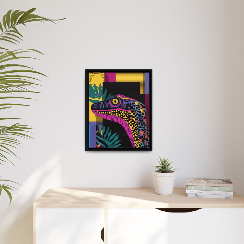 Raptor Kaleidoscope: Pop Art Dinosaur Portrait, Graphic Design Exotic Creature   |  Personalized & Custom Orders Available