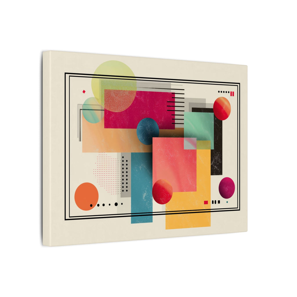 Geometric Dynamism: Bauhaus Abstraction, Translucent Shapes, Modernist Composition   |   Custom Orders Accepted