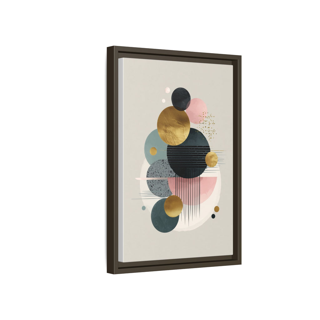 Geometric Harmony: Intersecting Circles, Mid-Century Modern Design, Abstract Metallic Composition   |   Custom Orders Accepted
