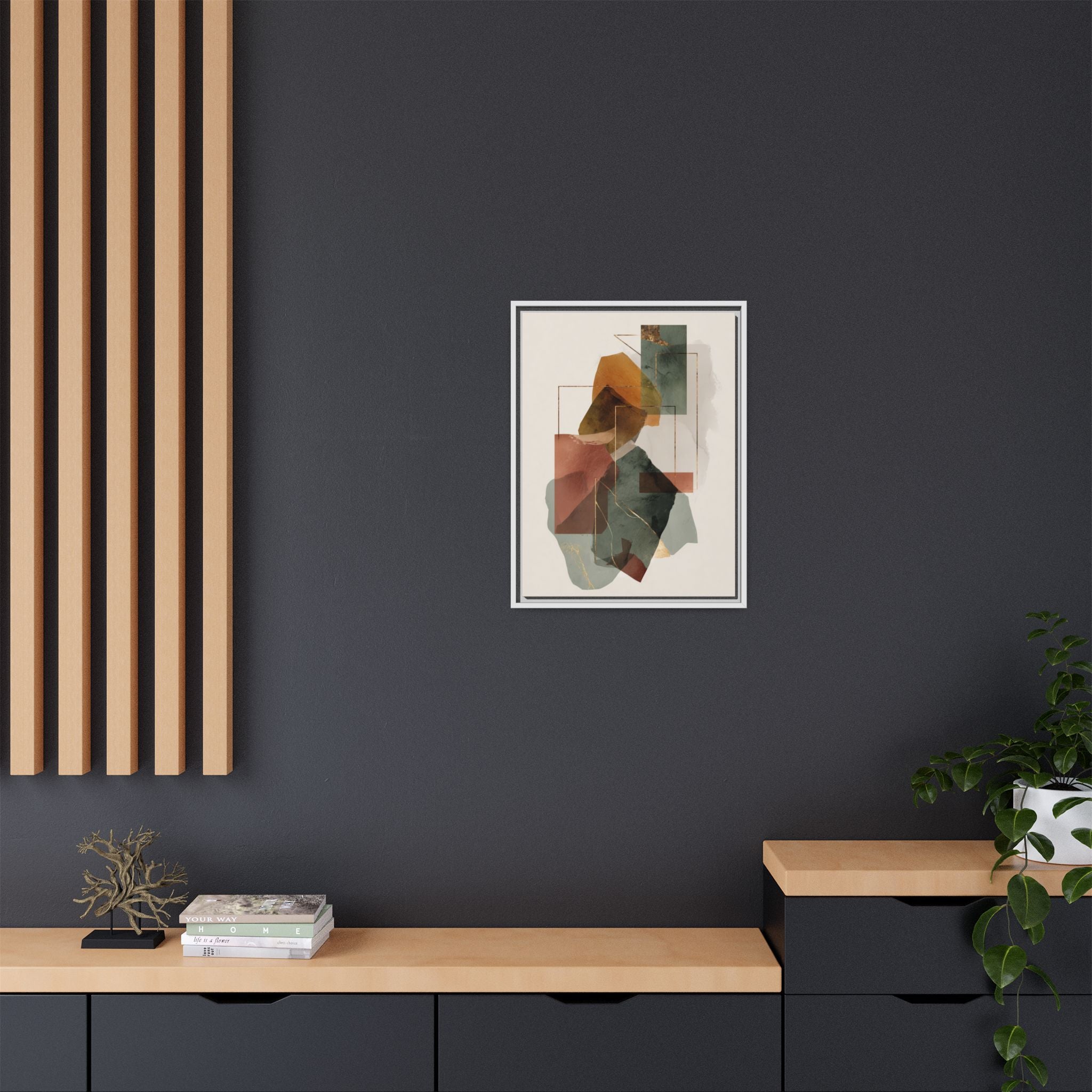 Harmonic Geometries: Architectural Abstraction, Earthy Palette, Minimalist Composition   |   Custom Orders Accepted