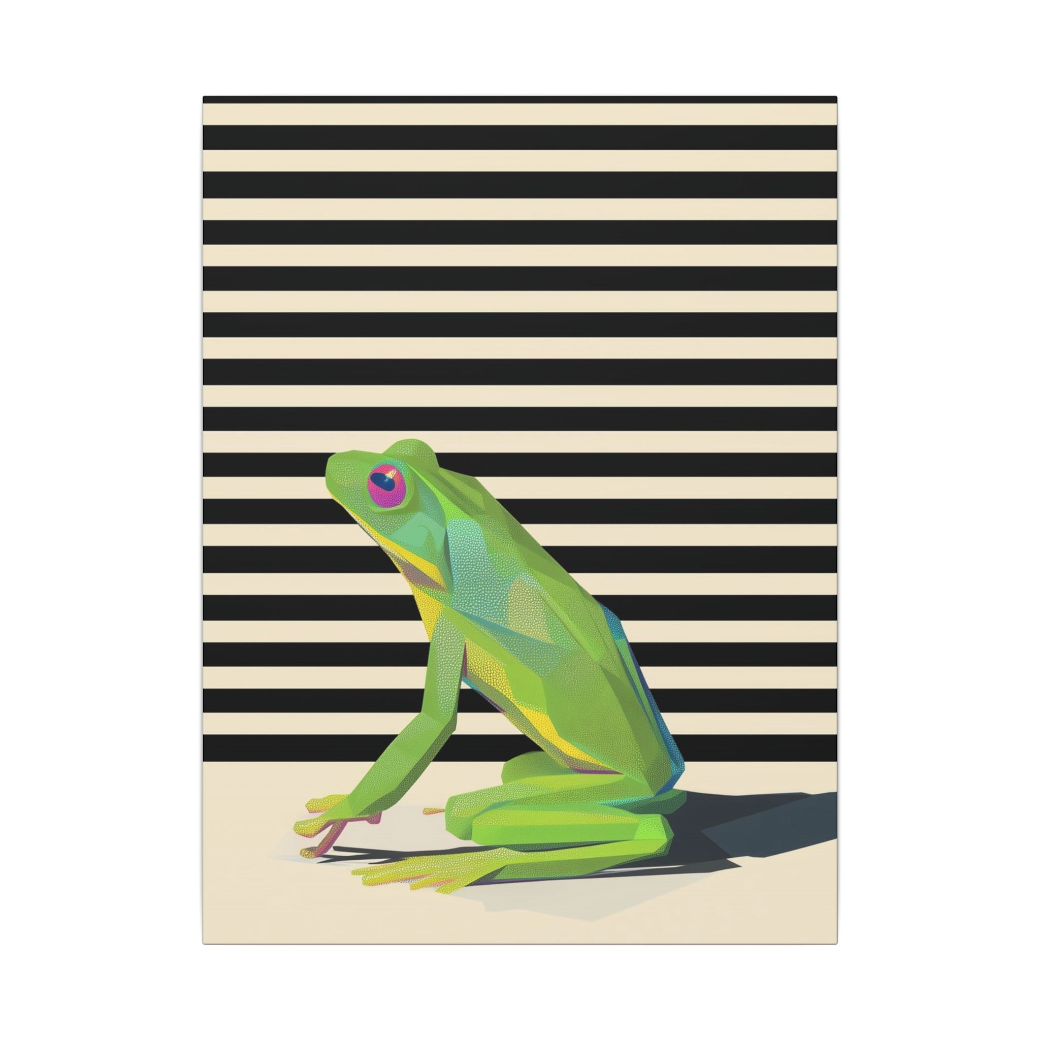 Emerald Amphibian Elegance: Stylized Graphic Design, Modern Frog Illustration   |    Custom Orders Available