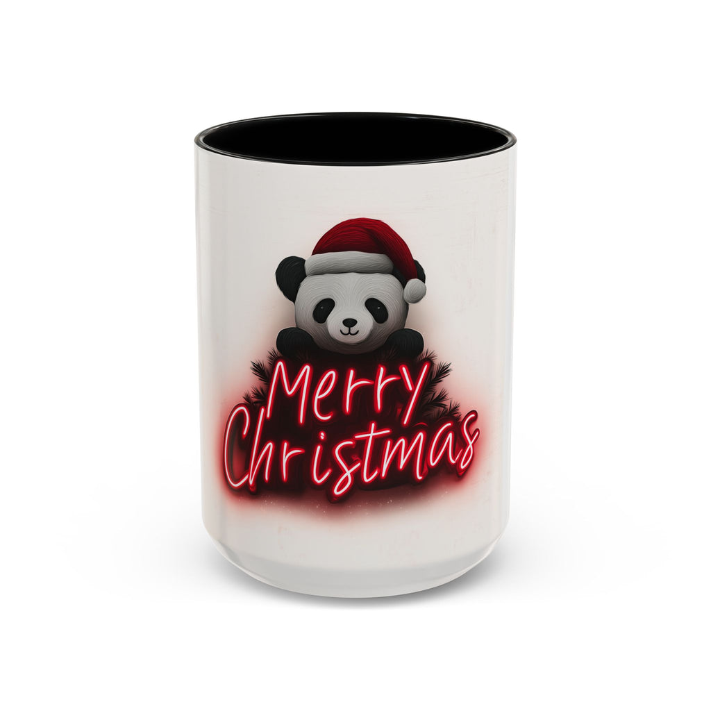 Merry Christmas Panda Mug, Fun Holiday Coffee Cup, Cute Gift for Animal Lovers, Festive Drinkware, Christmas Decorations