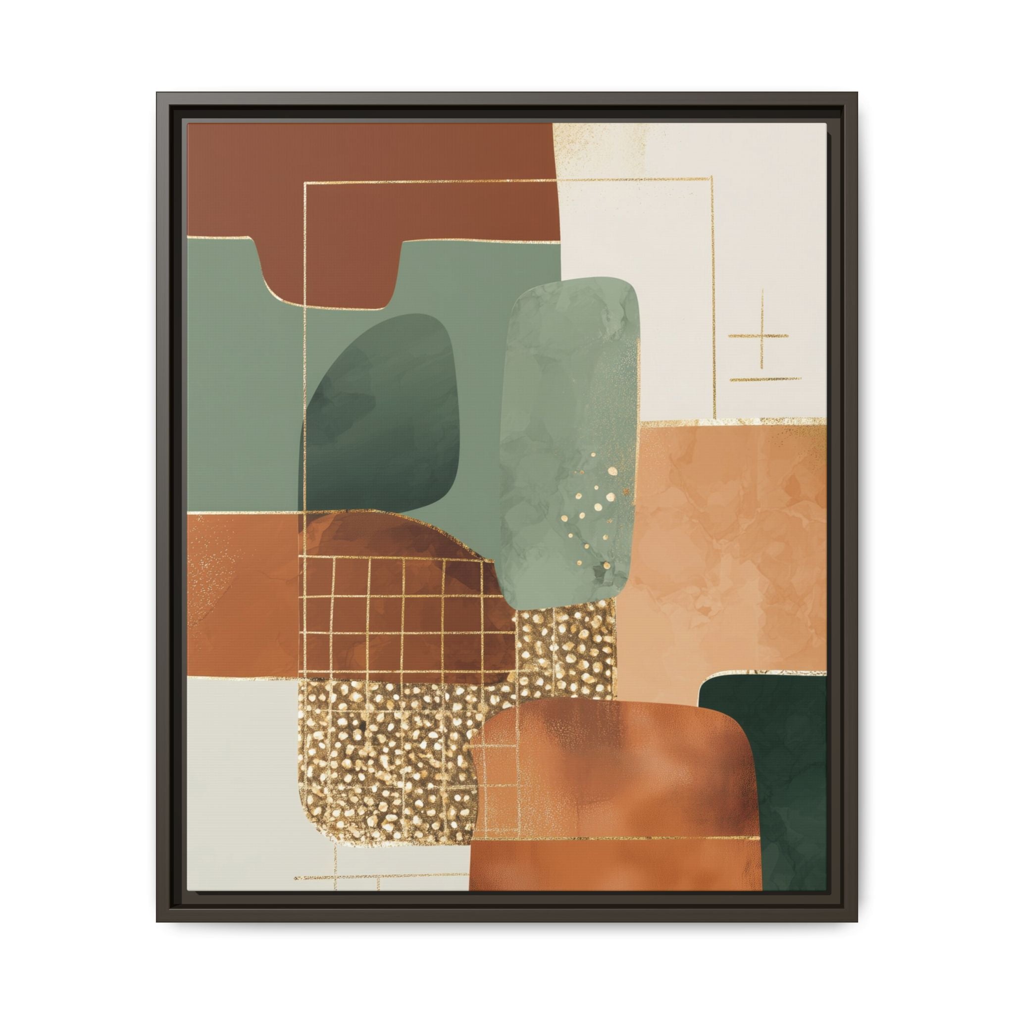 Geometric Harmony: Abstract Minimalist Art, Mid-Century Modern Design, Organic Shapes Composition   |   Custom Orders Accepted