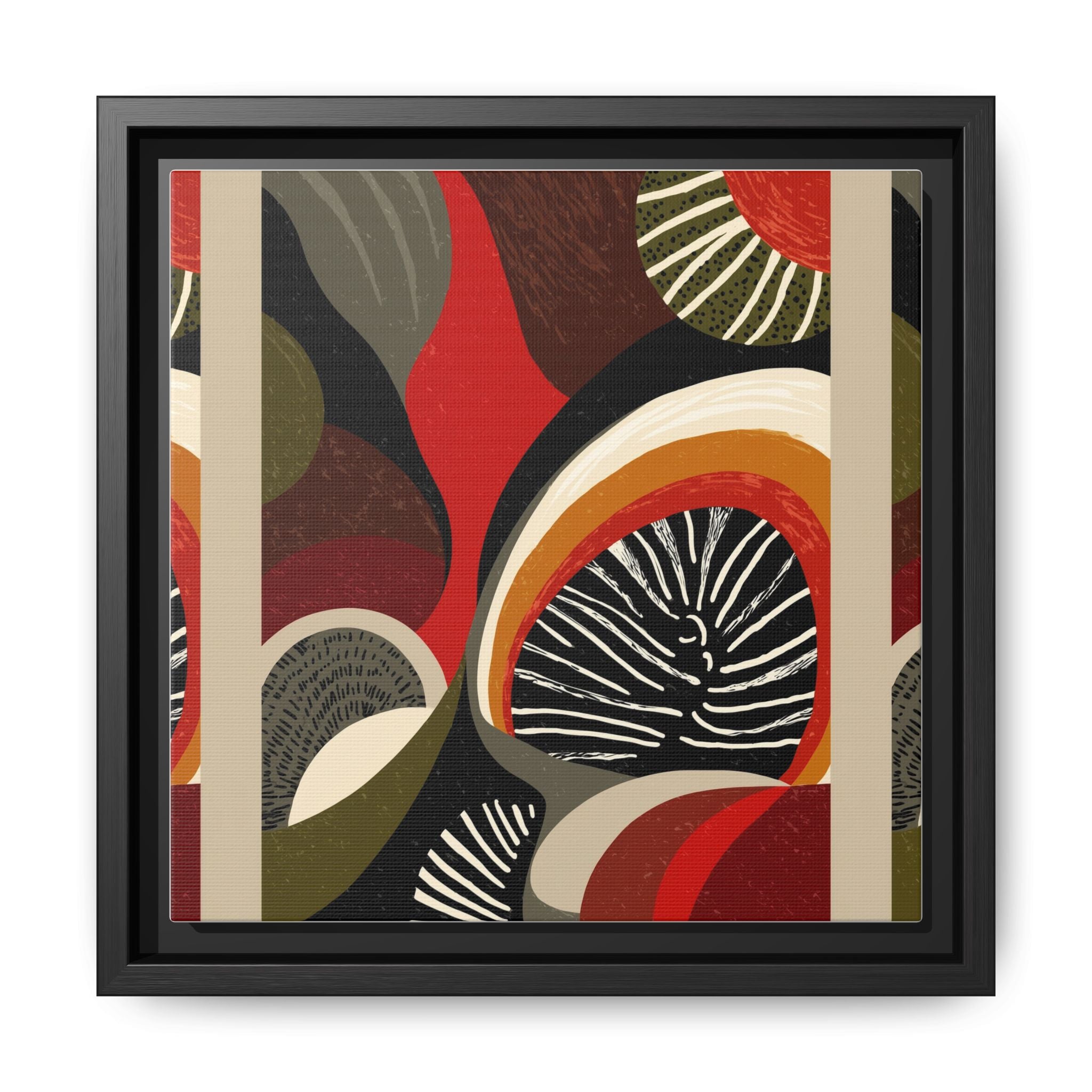 Geometric Rhythm: Abstract Composition, Mid-Century Modern Art, Radial Design Inspiration   |   Custom Orders Accepted