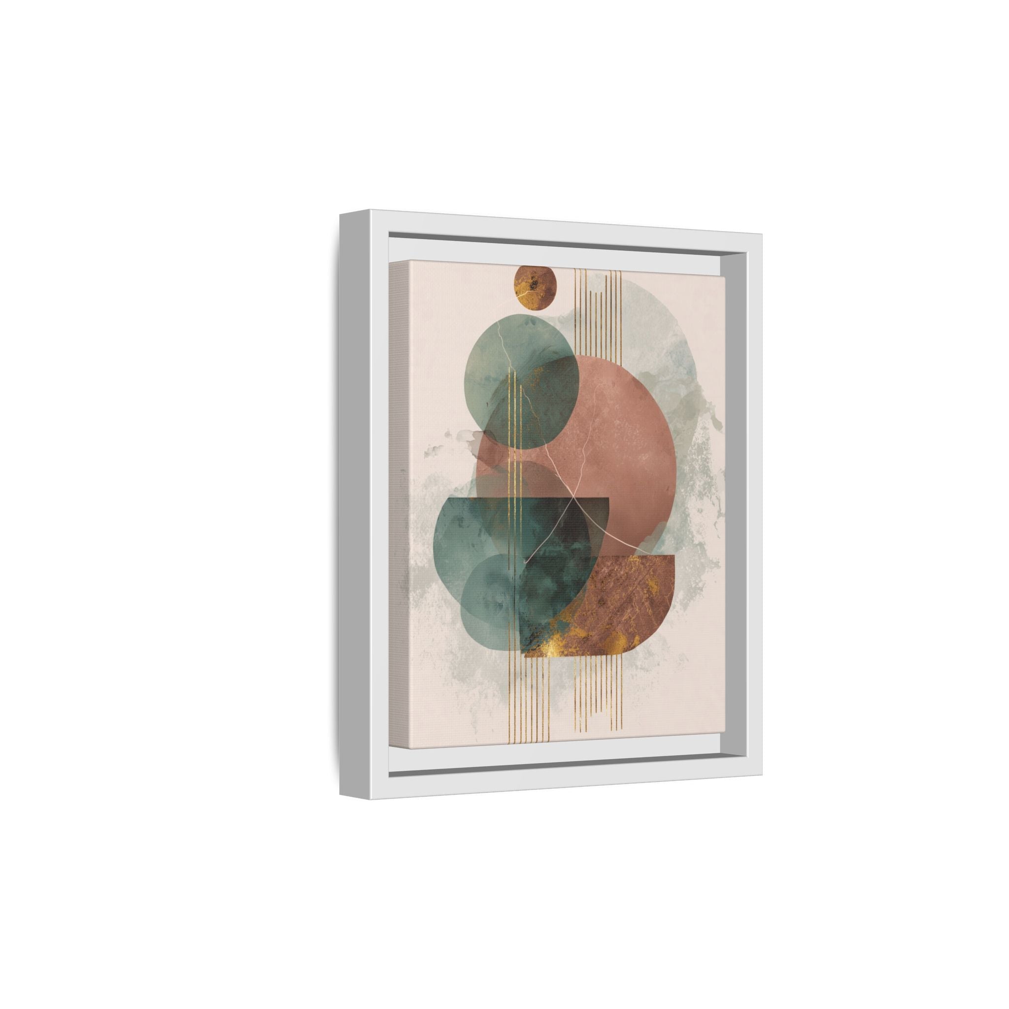 Translucent Geometries: Abstract Circles, Mid-Century Minimalism, Watercolor Layers   |   Custom Orders Accepted