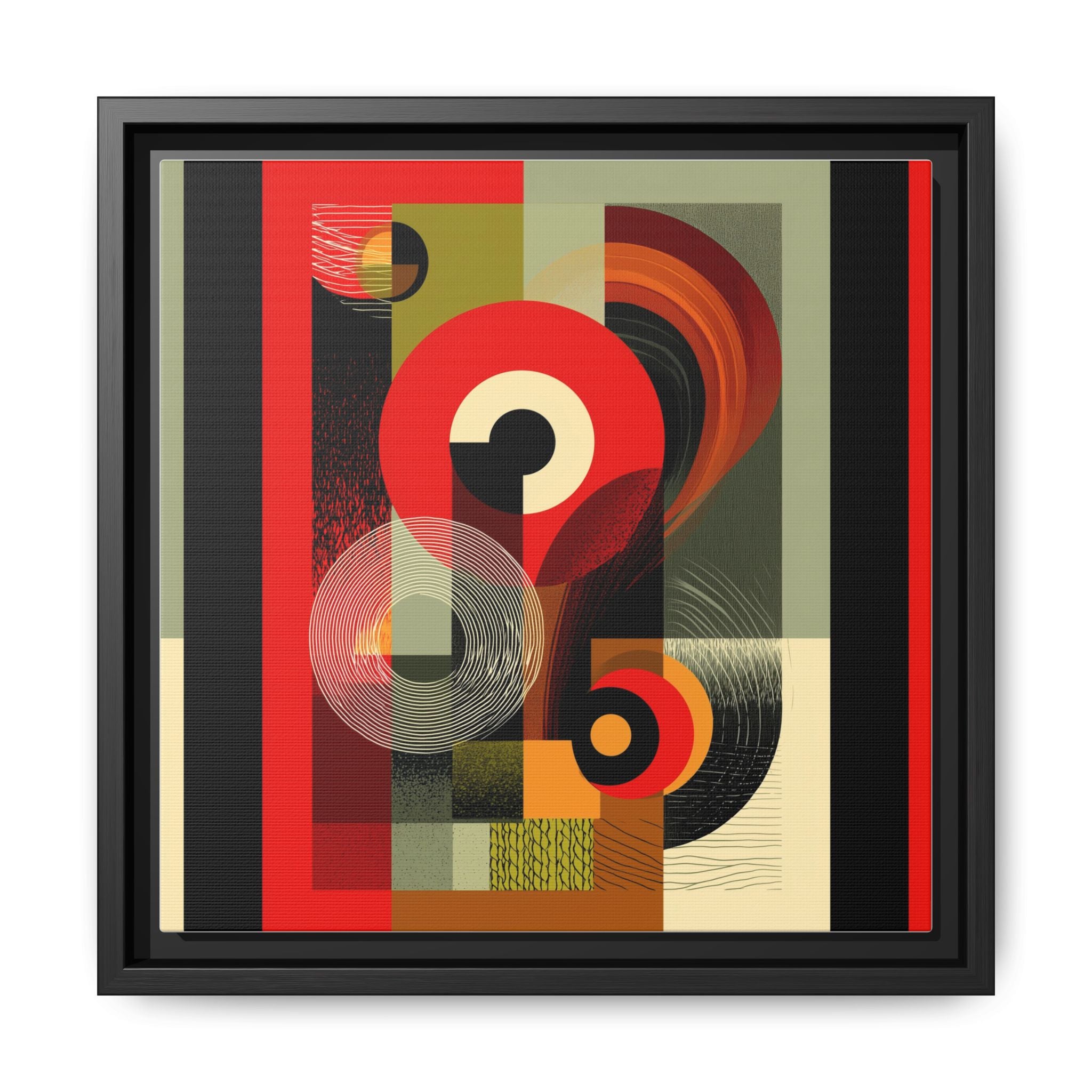 Chromatic Geometrics: Abstract Constructivist Composition, Modernist Color Blocking, Layered Circular Forms   |   Custom Orders Accepted