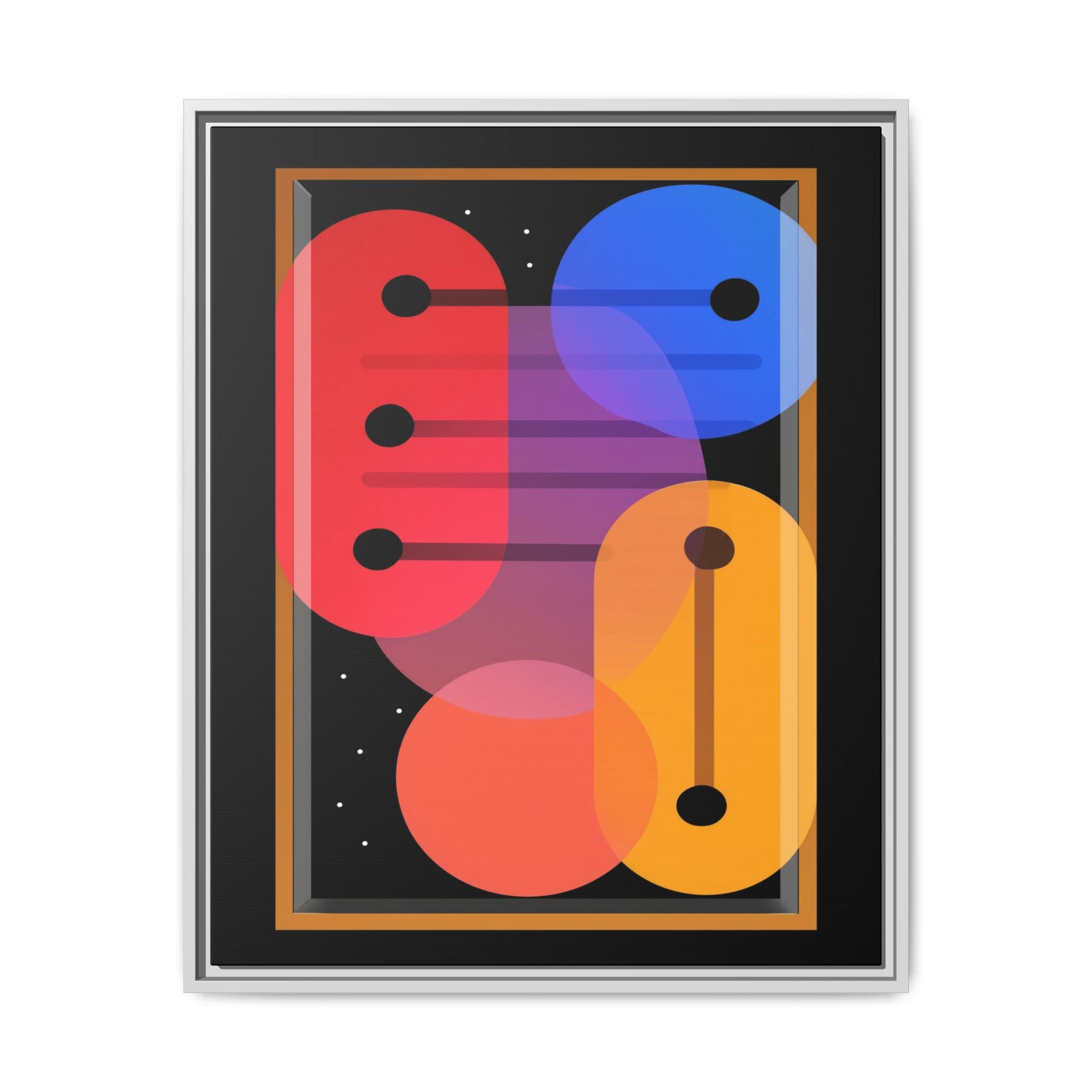 Celestial Geometry: Organic Shapes in Motion, Digital Abstract Composition, Vibrant Color Intersections   |   Custom Orders Accepted