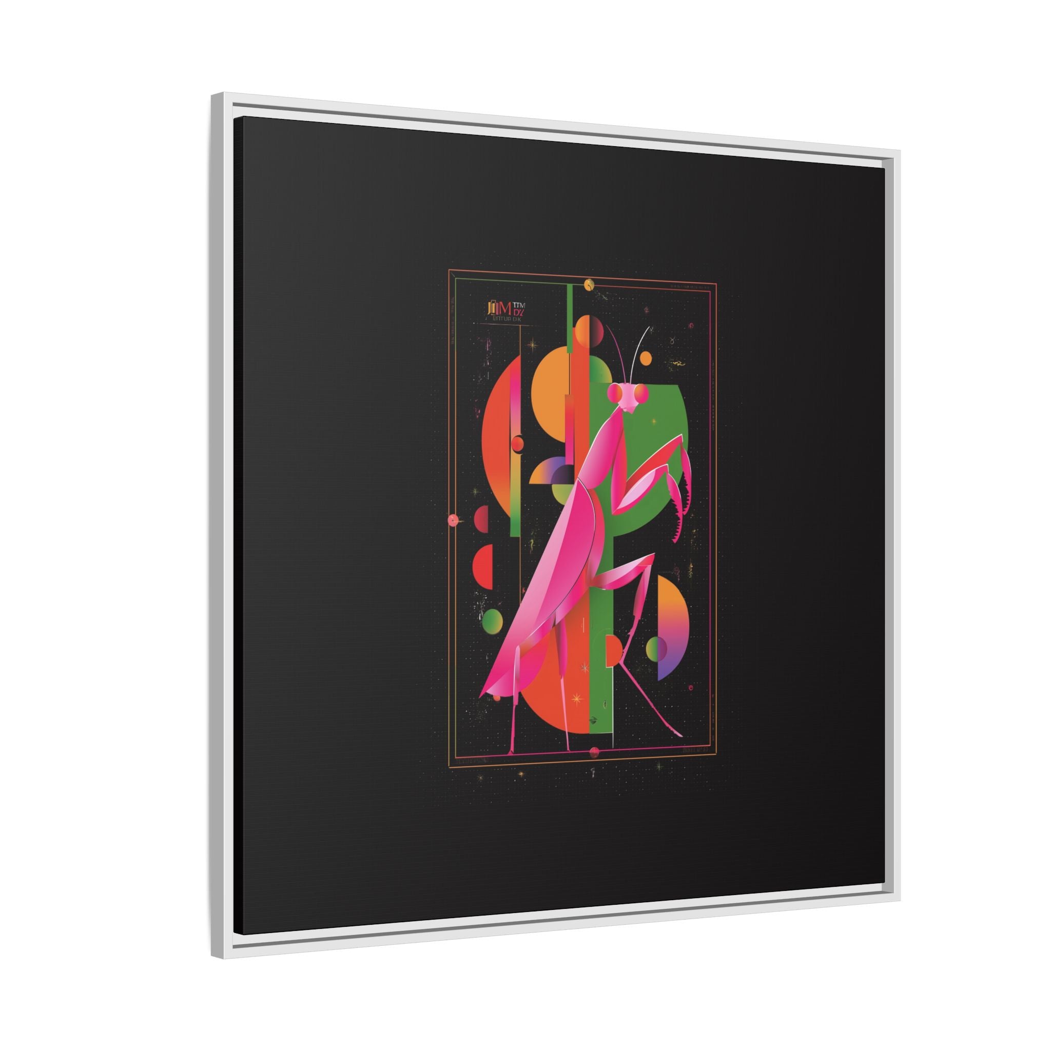 Celestial Mantis: Cubist Geometry, Cosmic Insect Portrait   |    Custom Orders Available