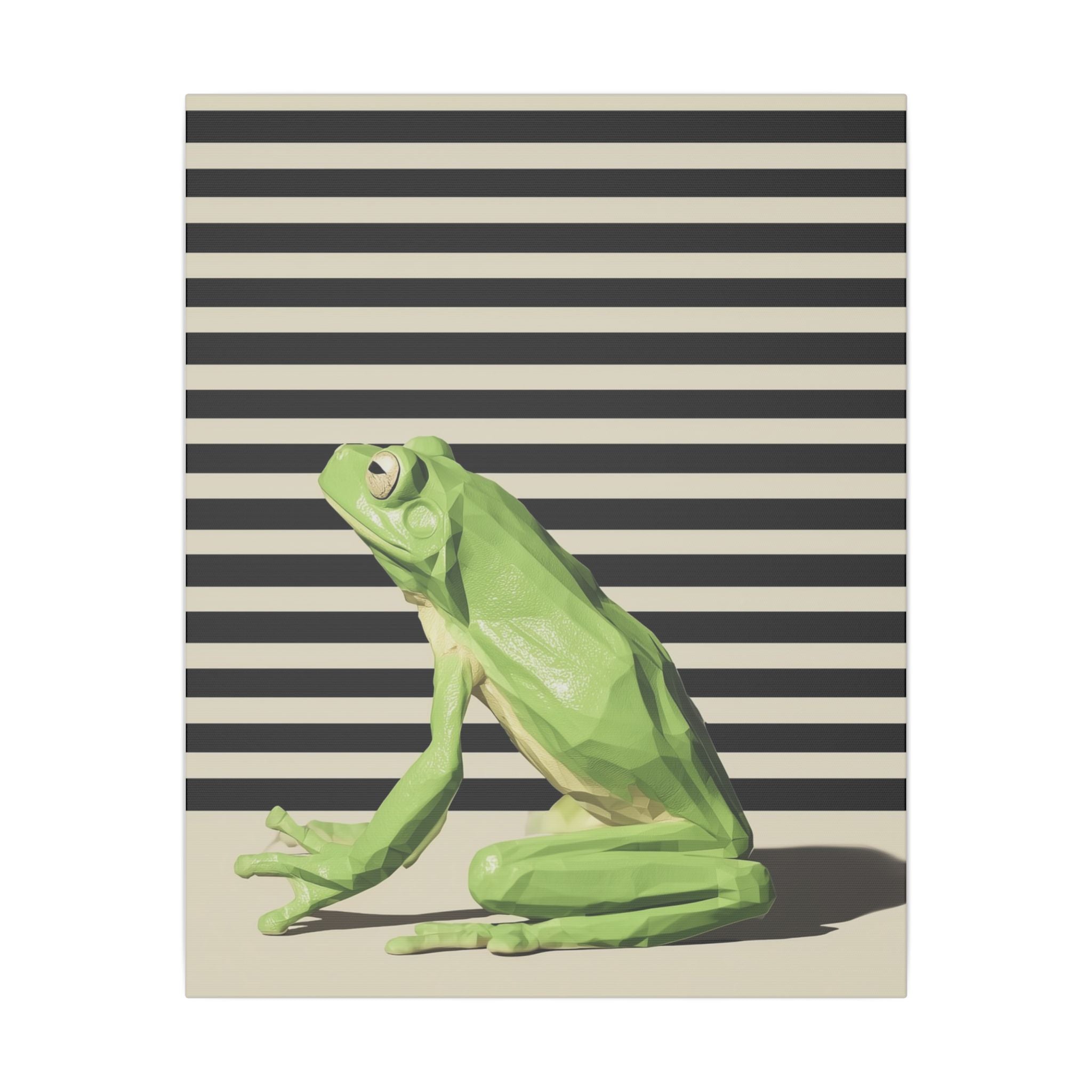 Geometric Frog: Low-Poly Wildlife Art, Modern Minimalist Design   |    Custom Orders Available