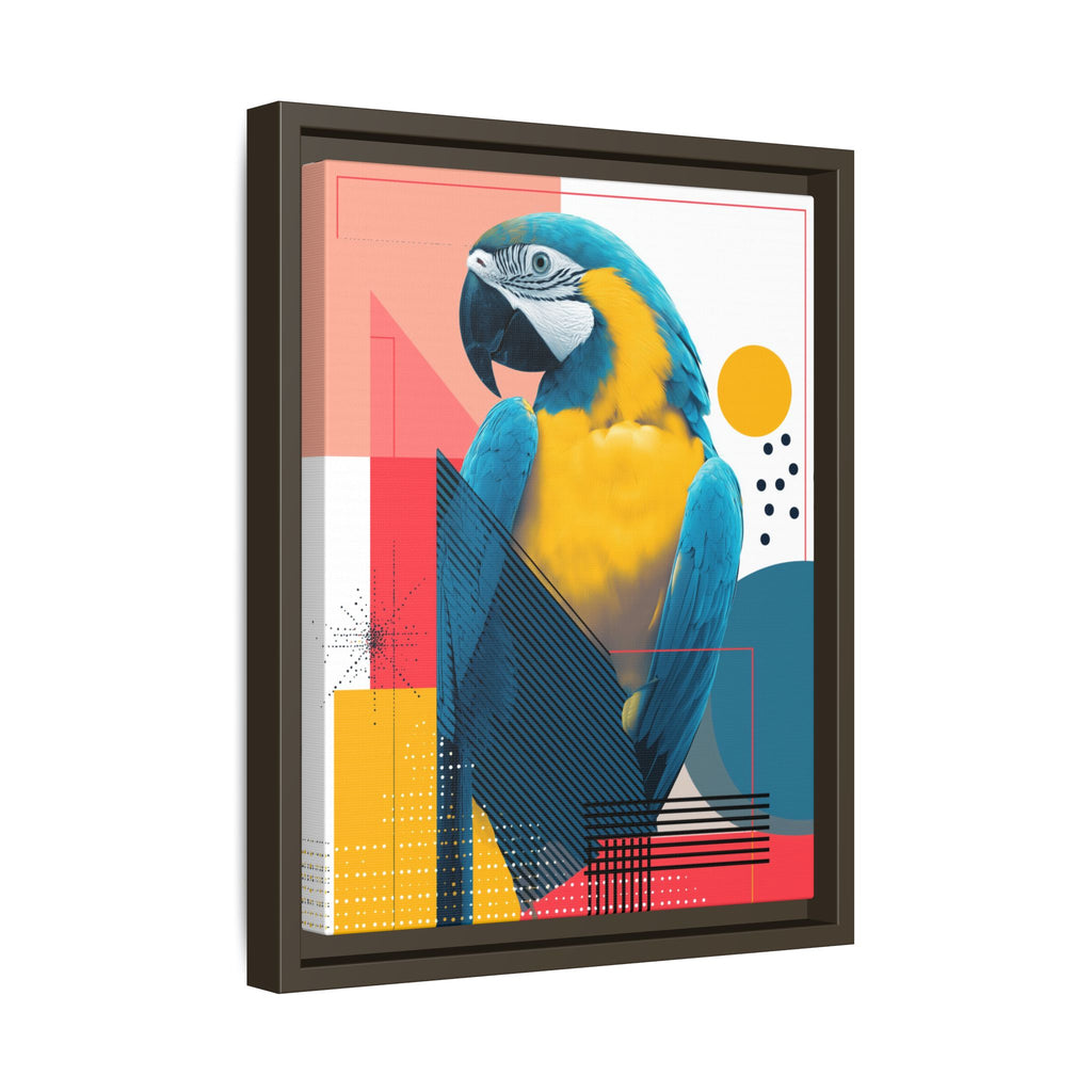 Macaw in Geometry: Vibrant Wildlife Digital Art, Modernist Design Fusion   |    Custom Orders Available