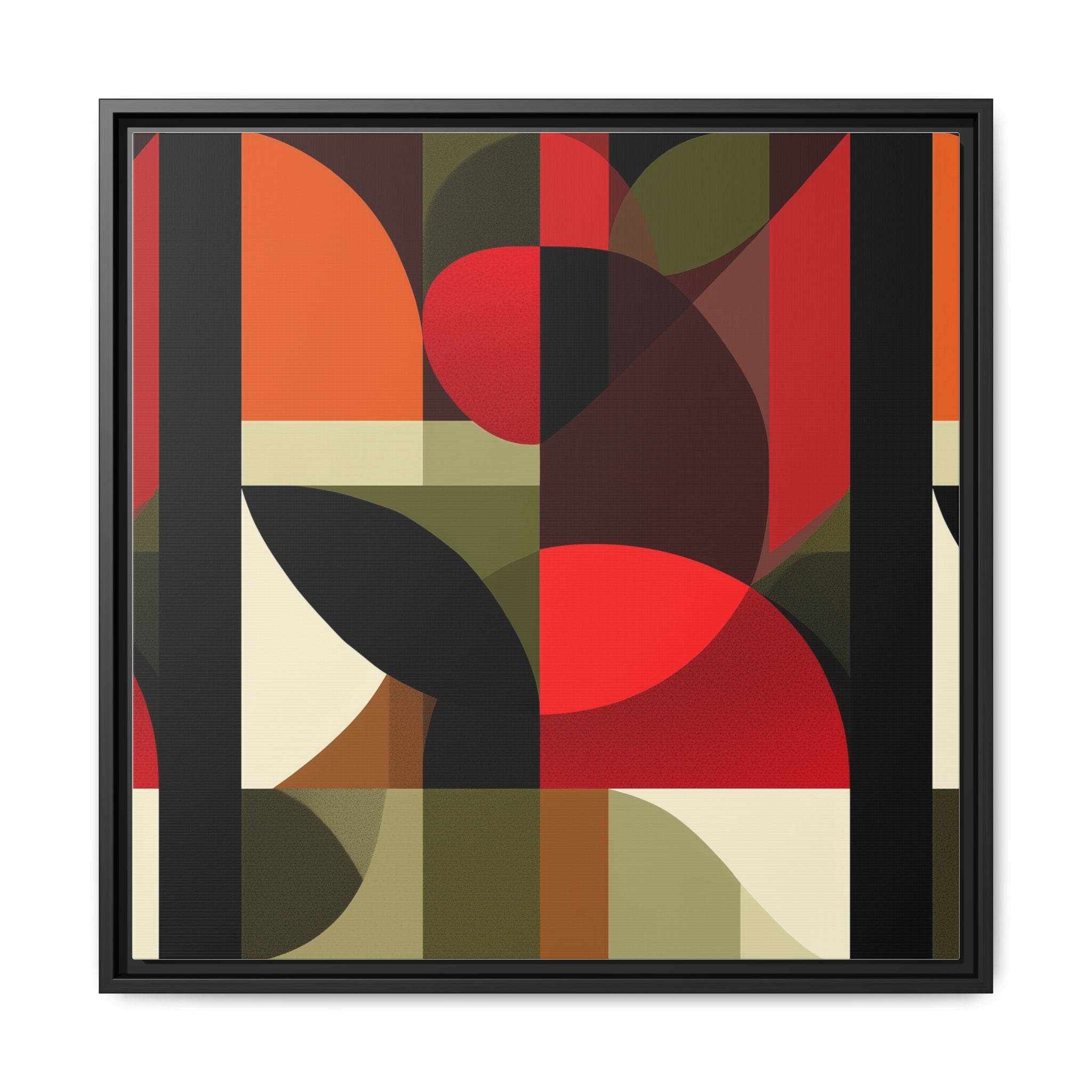 Geometric Fusion: Modern Abstract Composition, Cubist Color Blocks, Architectural Form Harmony   |   Custom Orders Accepted