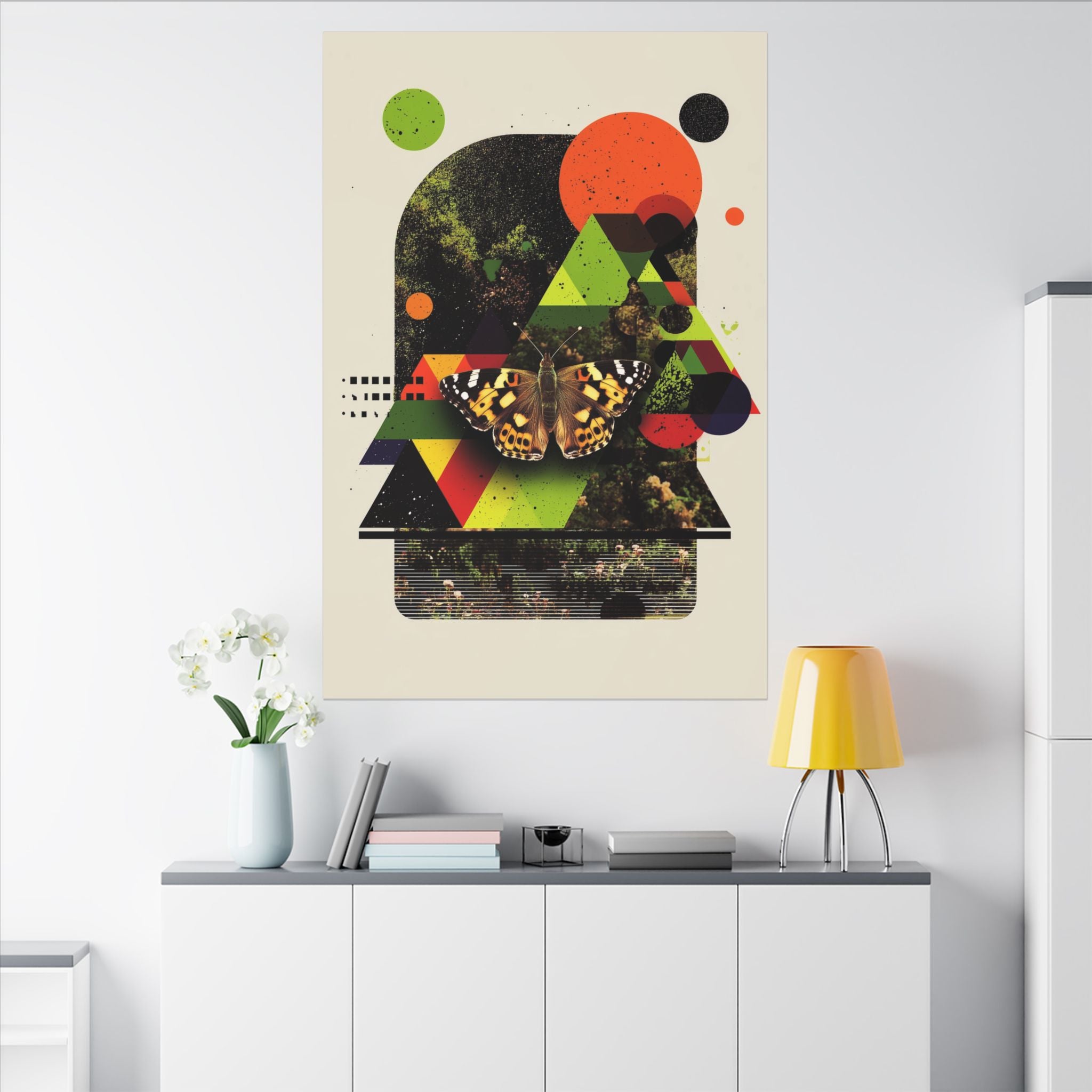 Metamorphic Geometry: Digital Nature Collage, Butterfly Kaleidoscope   |    Custom Orders Available