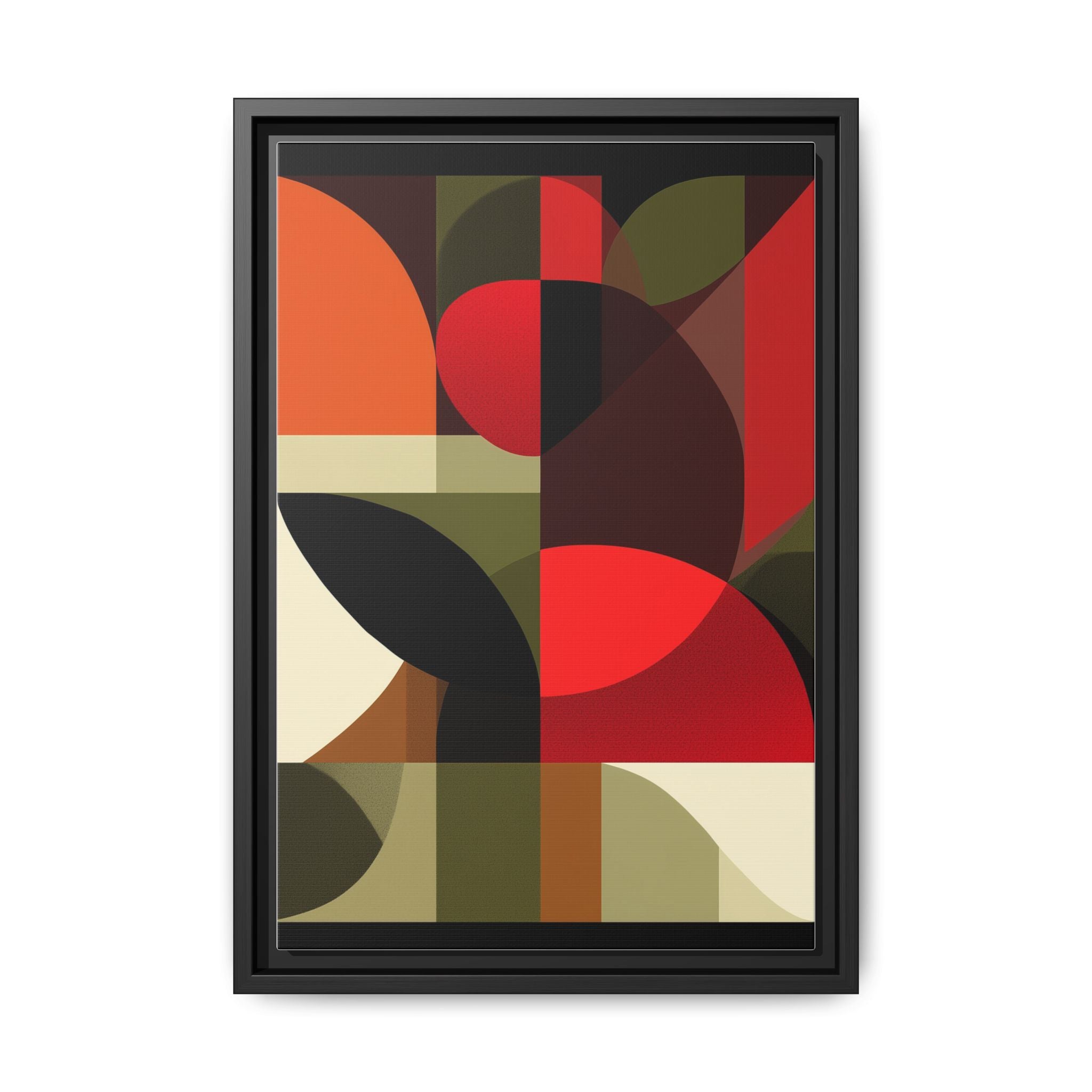 Geometric Fusion: Modern Abstract Composition, Cubist Color Blocks, Architectural Form Harmony   |   Custom Orders Accepted
