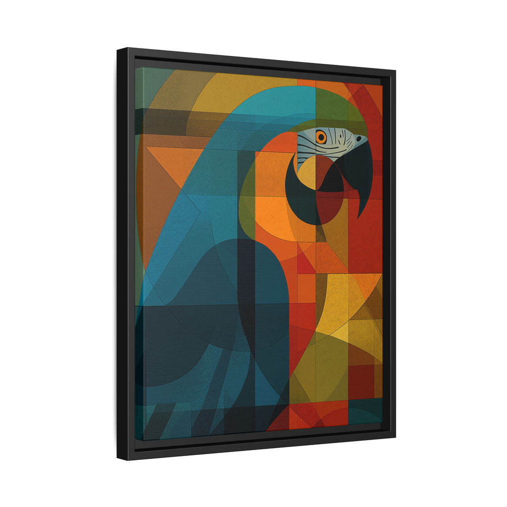 Prismatic Parrot Framed Print : Cubist Digital Geometry, Modernist Color Fragmentation   |  Personalized & Custom Orders Available