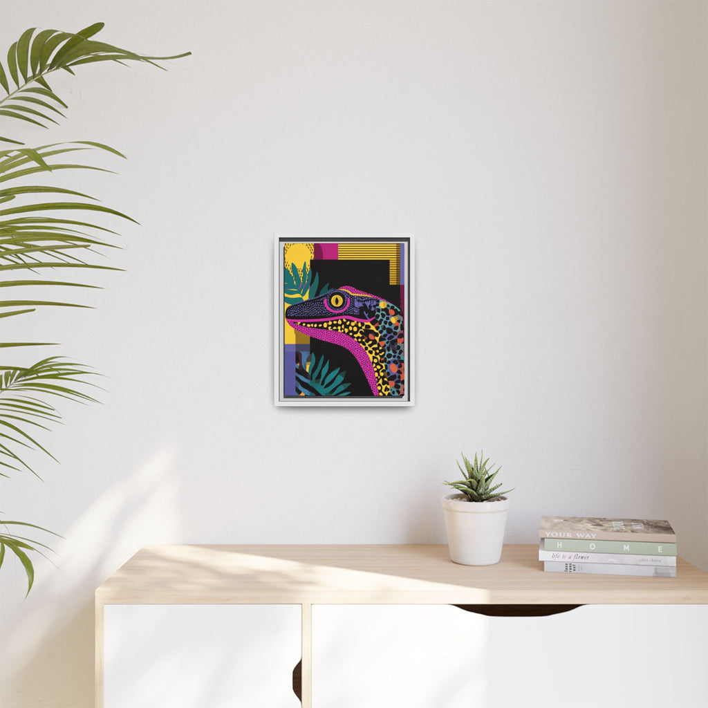 Raptor Kaleidoscope: Pop Art Dinosaur Portrait, Graphic Design Exotic Creature   |  Personalized & Custom Orders Available