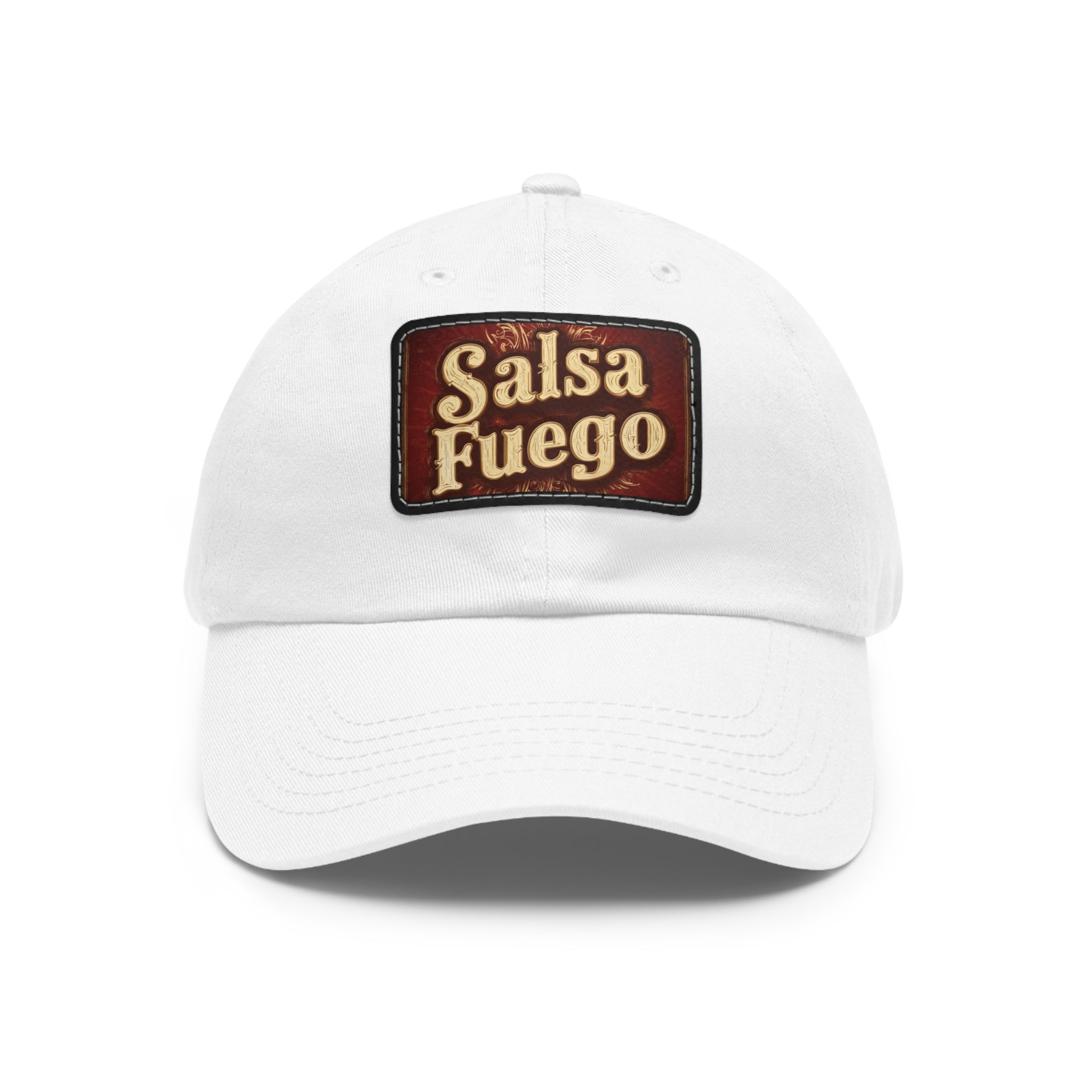Salsa Fuego Dad Hat with Leather Patch (Rectangle)