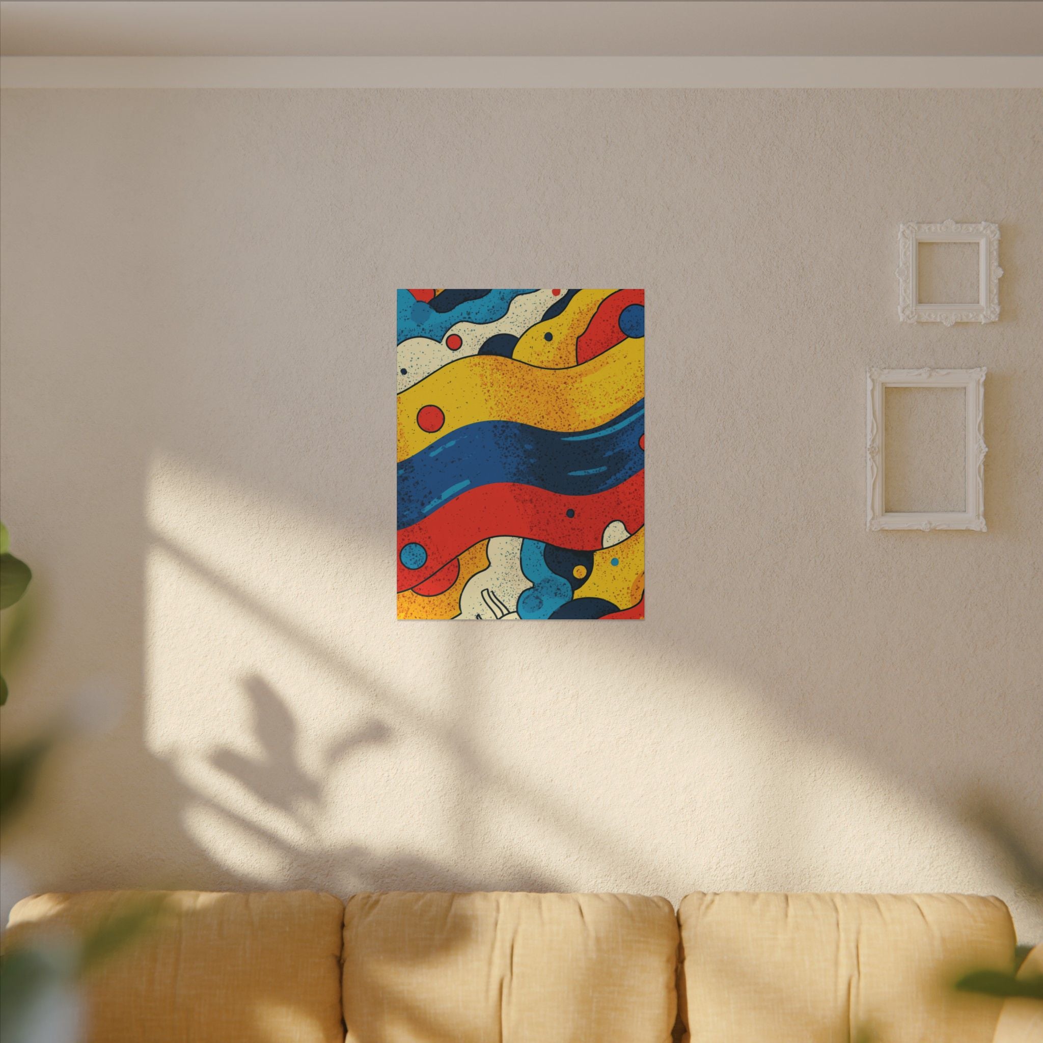 Fluid Dynamics: Retro Abstract Shapes, Mid-Century Modern Motion, Geometric Color Waves   |   Custom Orders Accepted