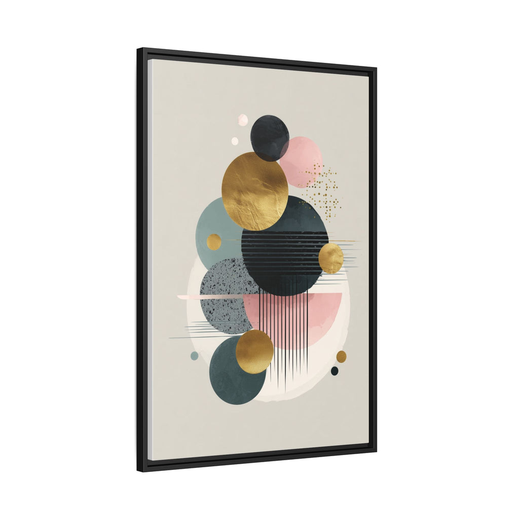 Geometric Harmony: Intersecting Circles, Mid-Century Modern Design, Abstract Metallic Composition   |   Custom Orders Accepted