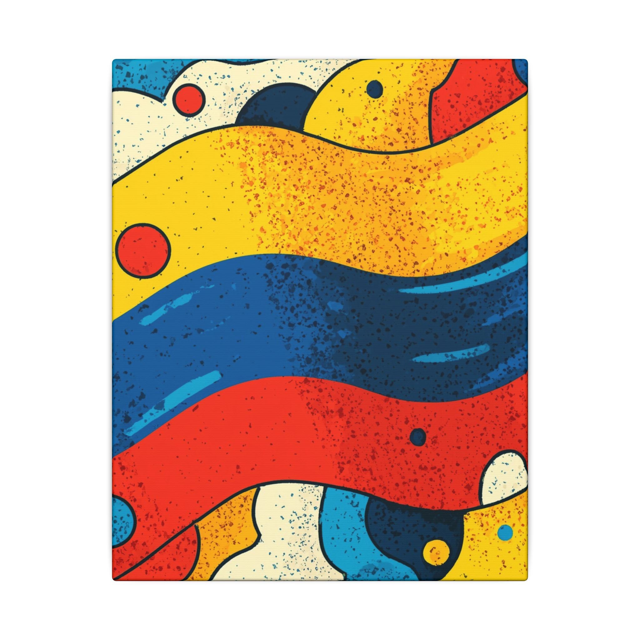 Fluid Dynamics: Retro Abstract Shapes, Mid-Century Modern Motion, Geometric Color Waves   |   Custom Orders Accepted