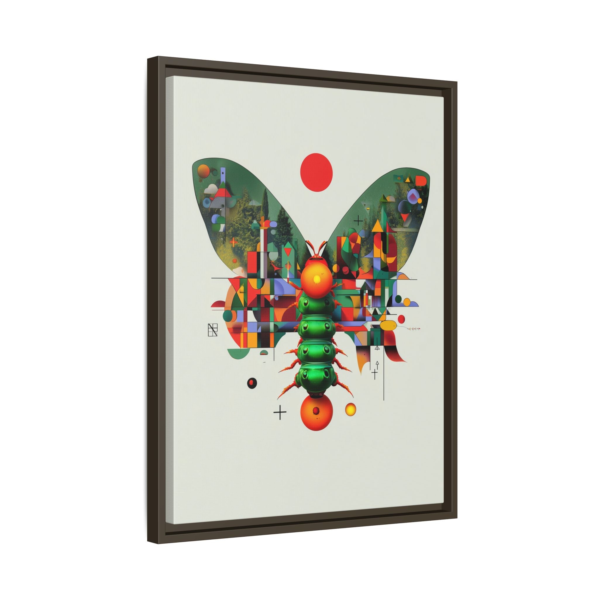 Digital Butterfly Framed Print, Cubist Architectural Abstraction   |  Personalized & Custom Orders Available