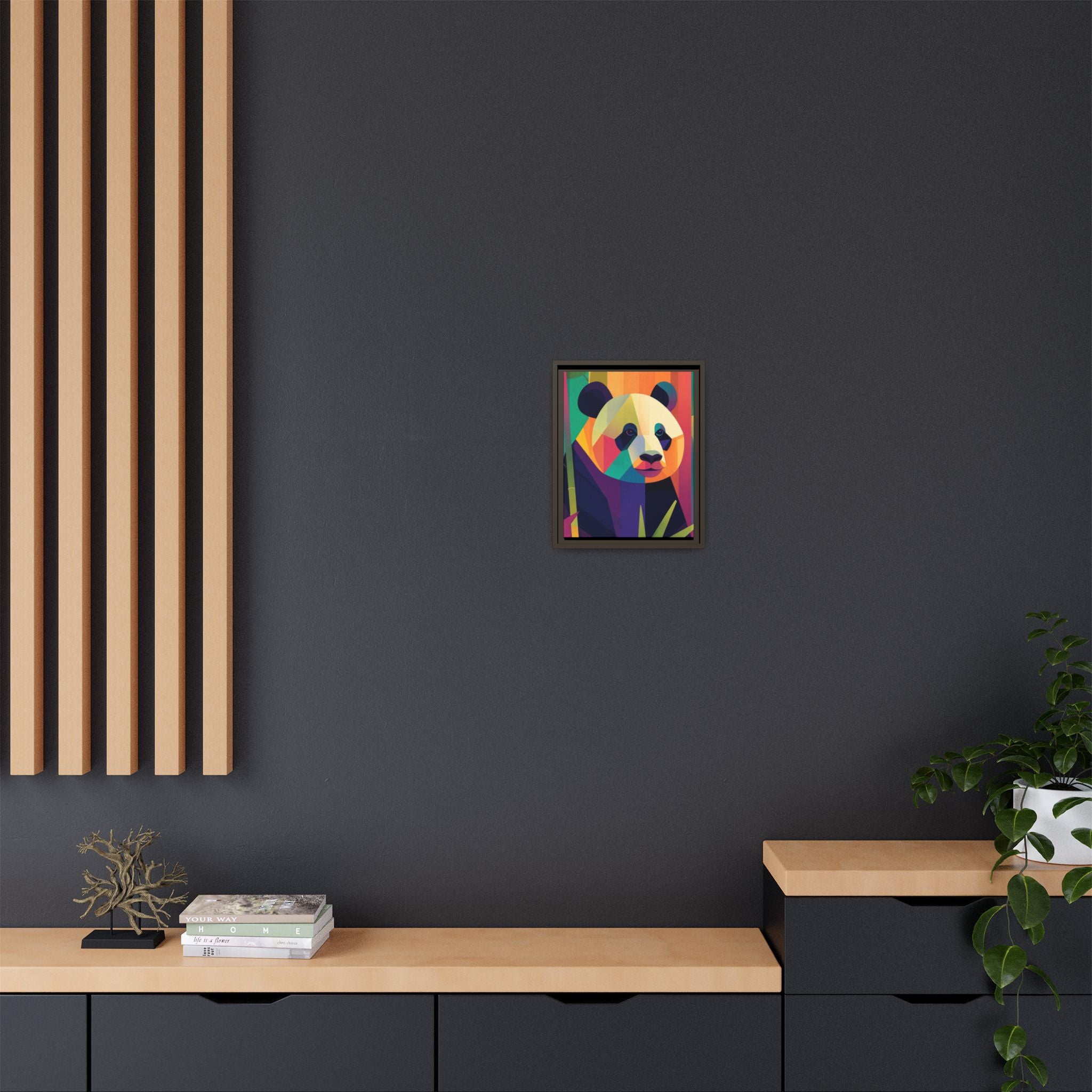 Geometric Panda Framed Print : Kaleidoscope Panda, Digital Art Illustration   |  Personalized & Custom Orders Available