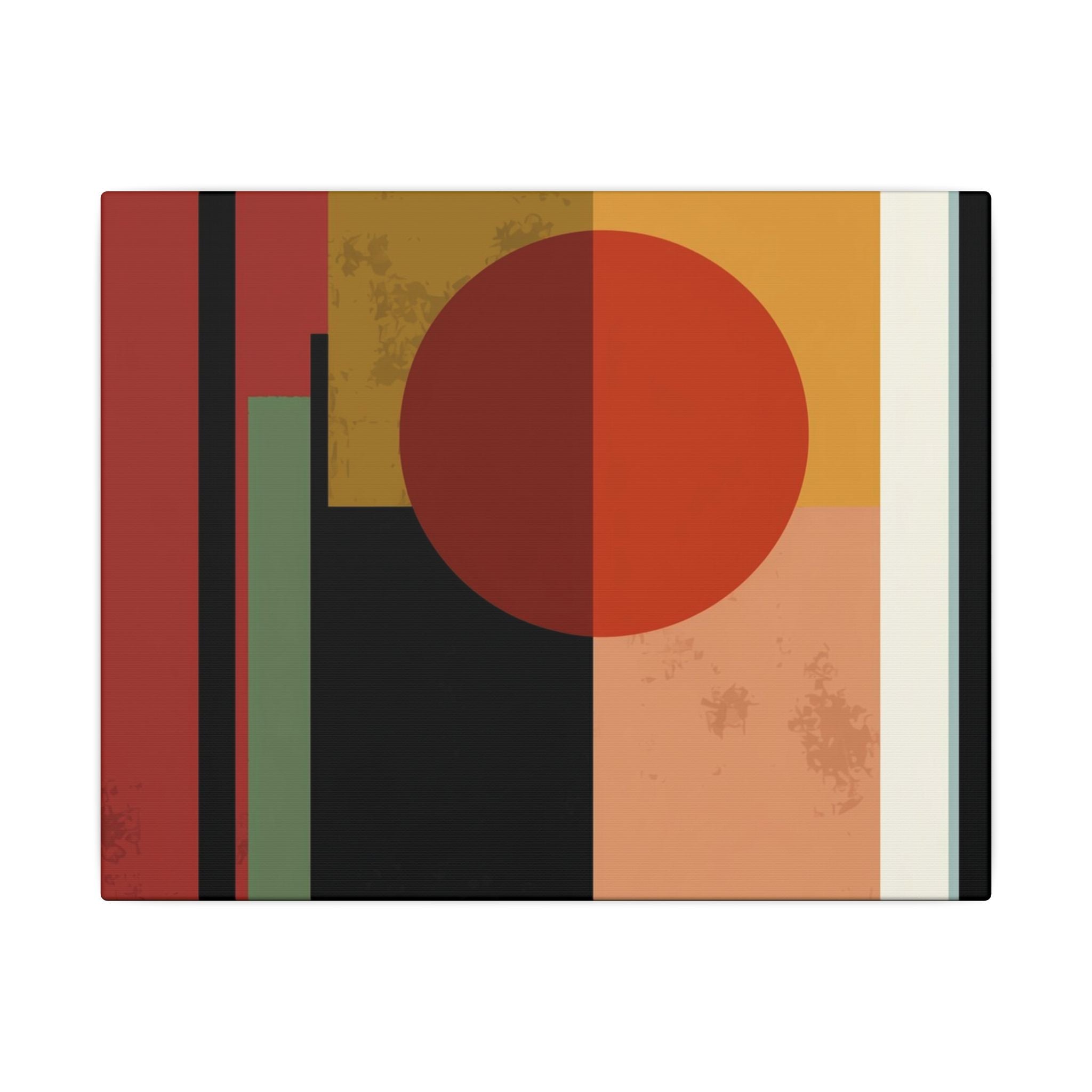 Geometric Harmony: Bauhaus Inspired Design, Mid-Century Modern Composition, Abstract Rectangular Layers   |   Custom Orders Accepted