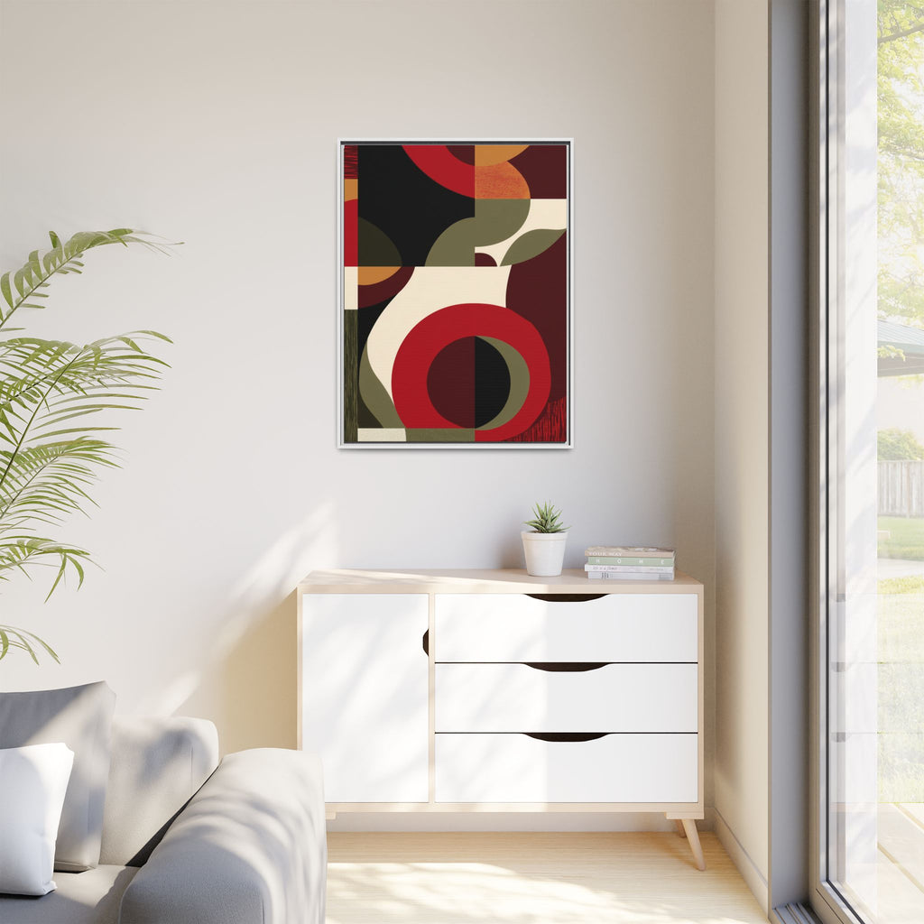 Geometric Intersections: Mid-Century Modern Design, Abstract Architectural Composition, Rhythmic Curved Forms   |   Custom Orders Accepted