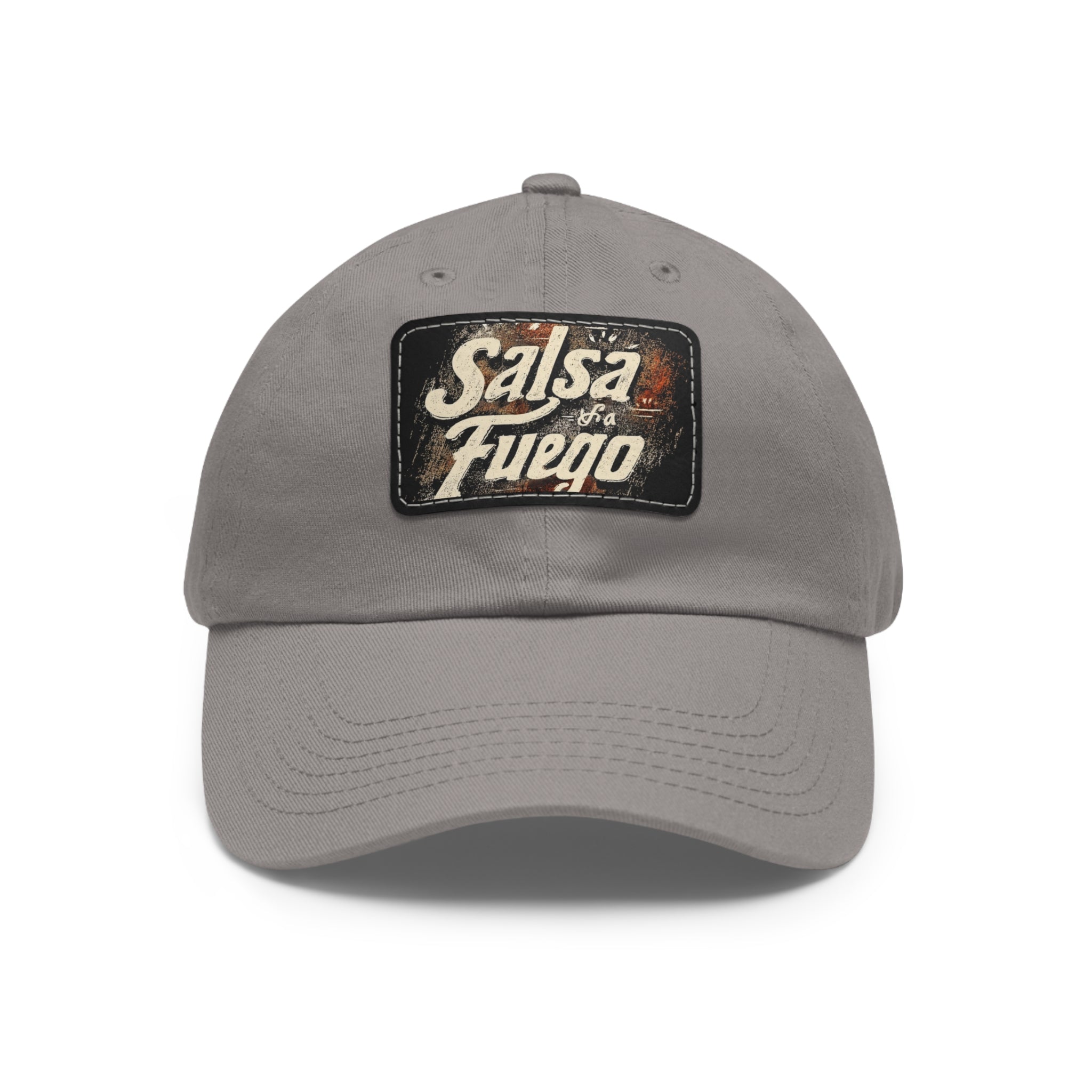 Salsa Fuego Dad Hat with Leather Patch (Rectangle)