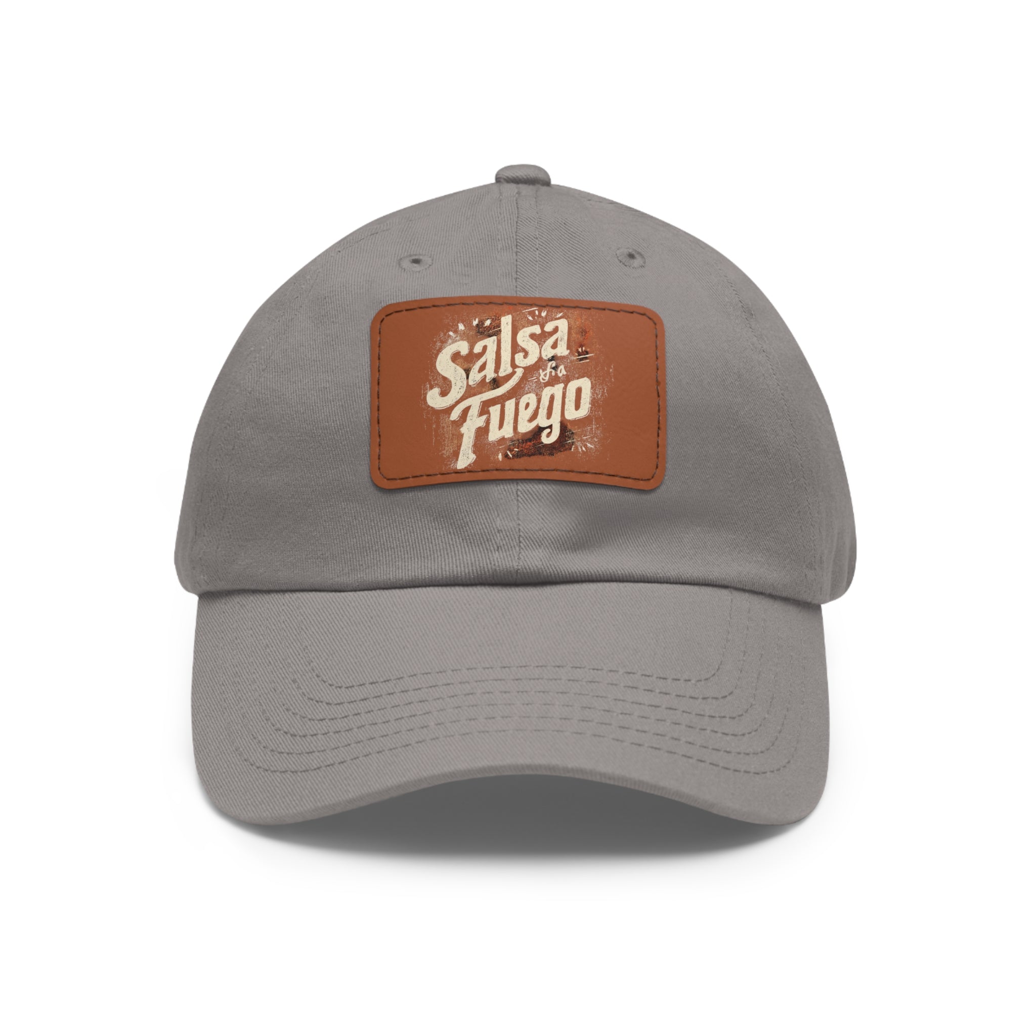 Salsa Fuego Dad Hat with Leather Patch (Rectangle)