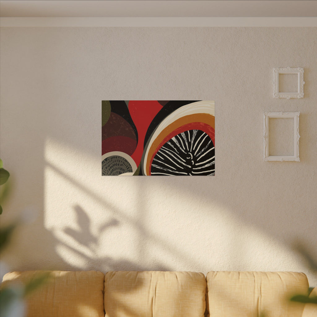 Harmonic Convergence: Organic Geometry, Mid-Century Modern Abstract, Earthy Palette Composition   |   Custom Orders Accepted