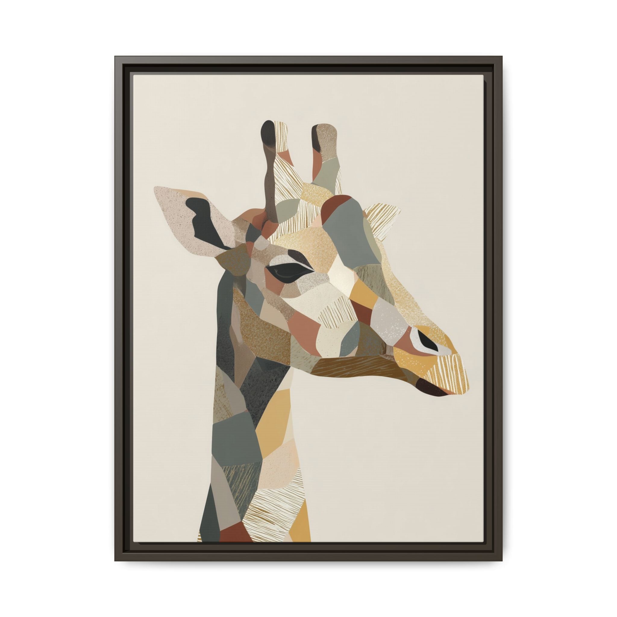 Geometric Giraffe: Cubist Wildlife Abstraction, Polygon Animal Portrait   |  Personalized & Custom Orders Available