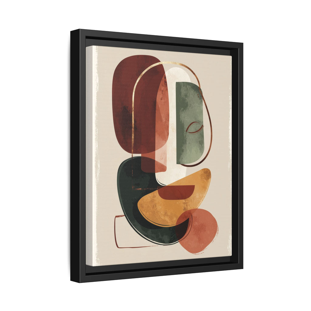 Layered Geometries: Mid-Century Modern Composition, Organic Abstract Design, Translucent Intersecting Shapes   |   Custom Orders Accepted
