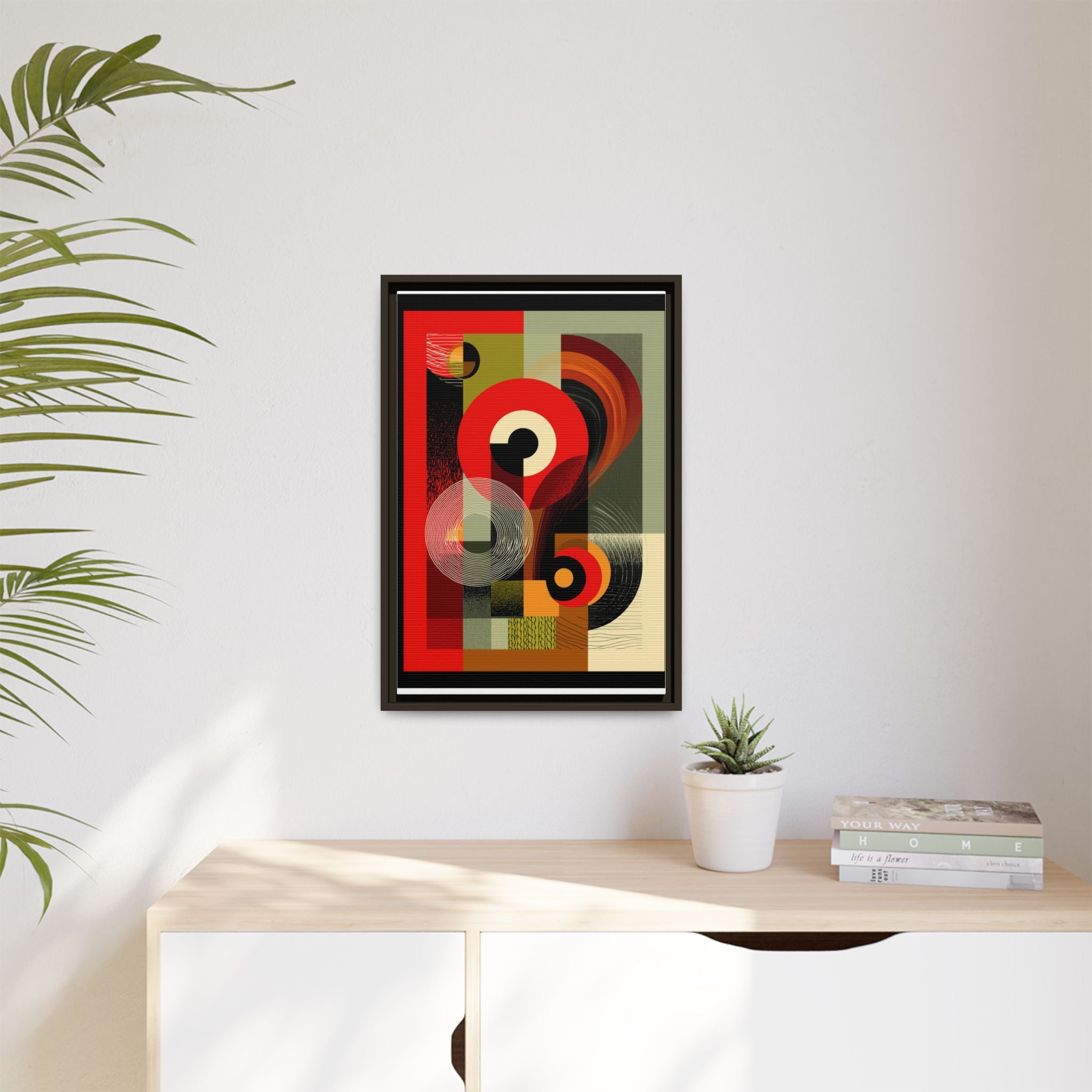 Chromatic Geometrics: Abstract Constructivist Composition, Modernist Color Blocking, Layered Circular Forms   |   Custom Orders Accepted