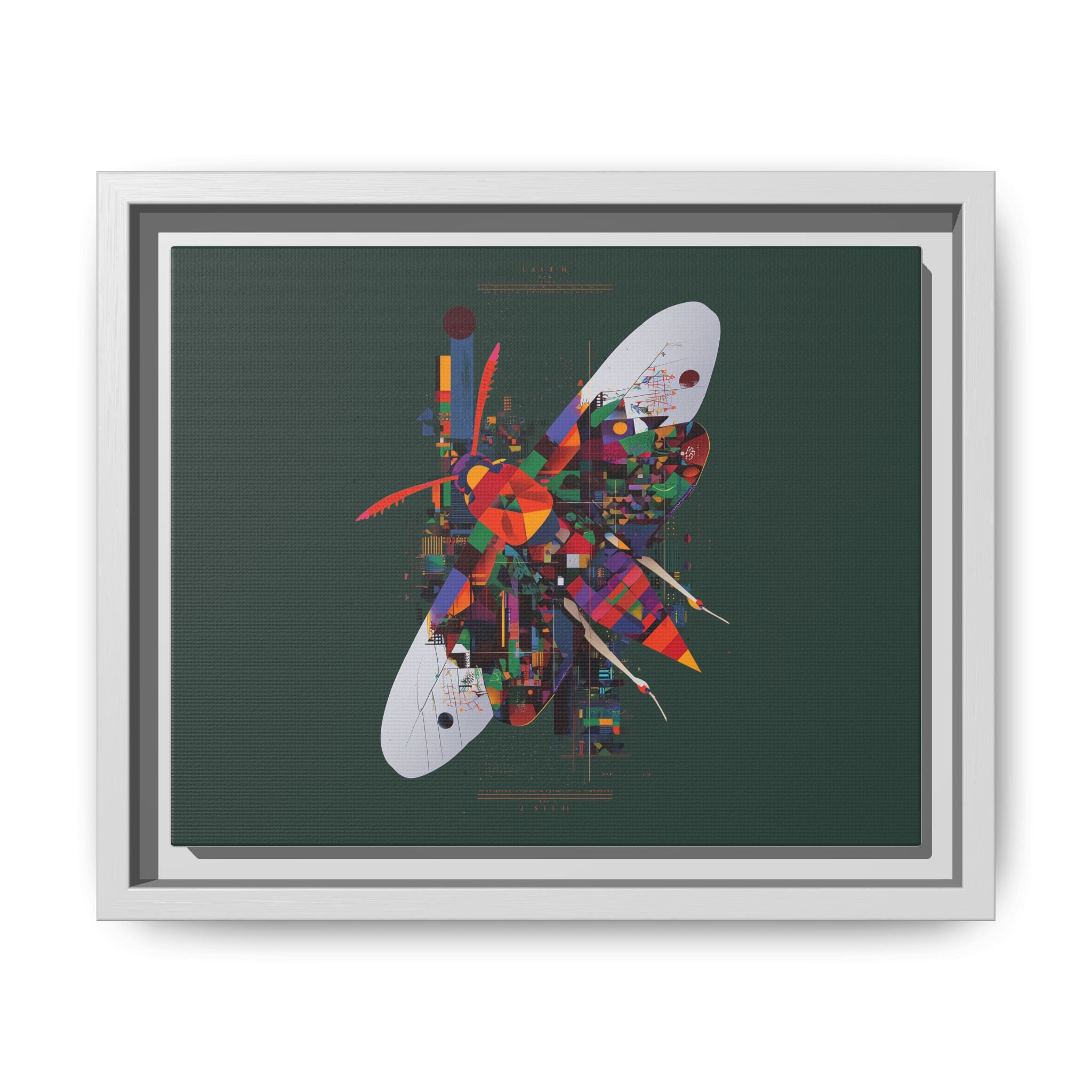 Geometric Butterfly: Digital Abstract Art, Architectural Color Explosion   |    Custom Orders Available