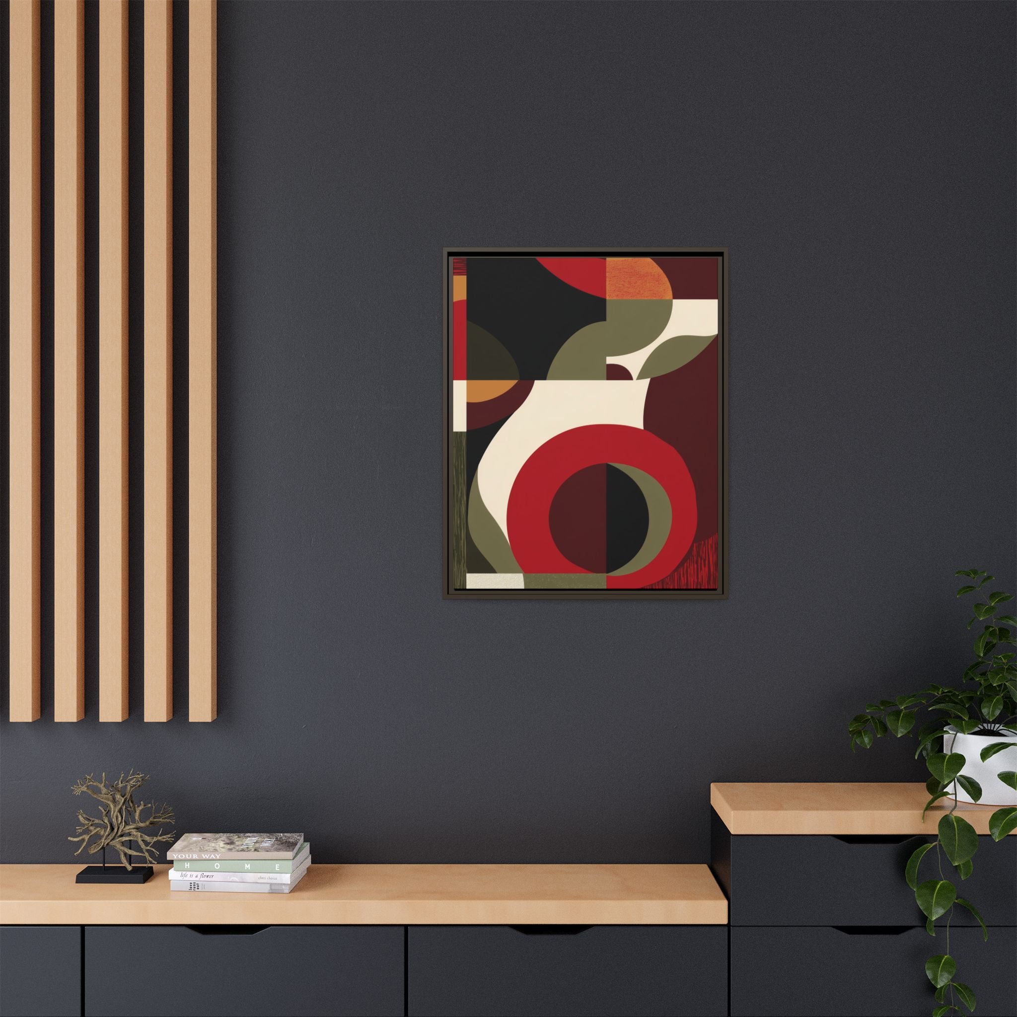 Geometric Intersections: Mid-Century Modern Design, Abstract Architectural Composition, Rhythmic Curved Forms   |   Custom Orders Accepted
