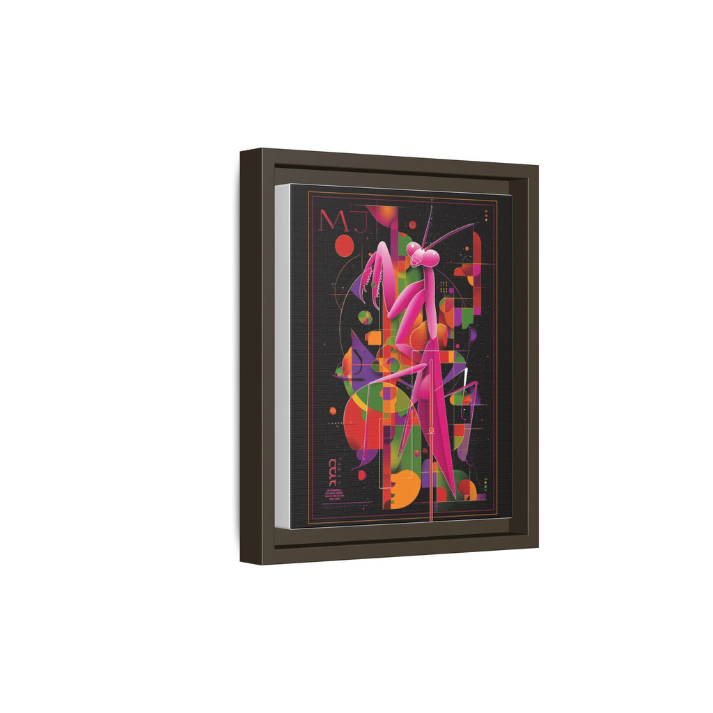 Geometric Mantis Framed Print : Starry Night Abstract, Graphic Design Poster   |  Personalized & Custom Orders Available