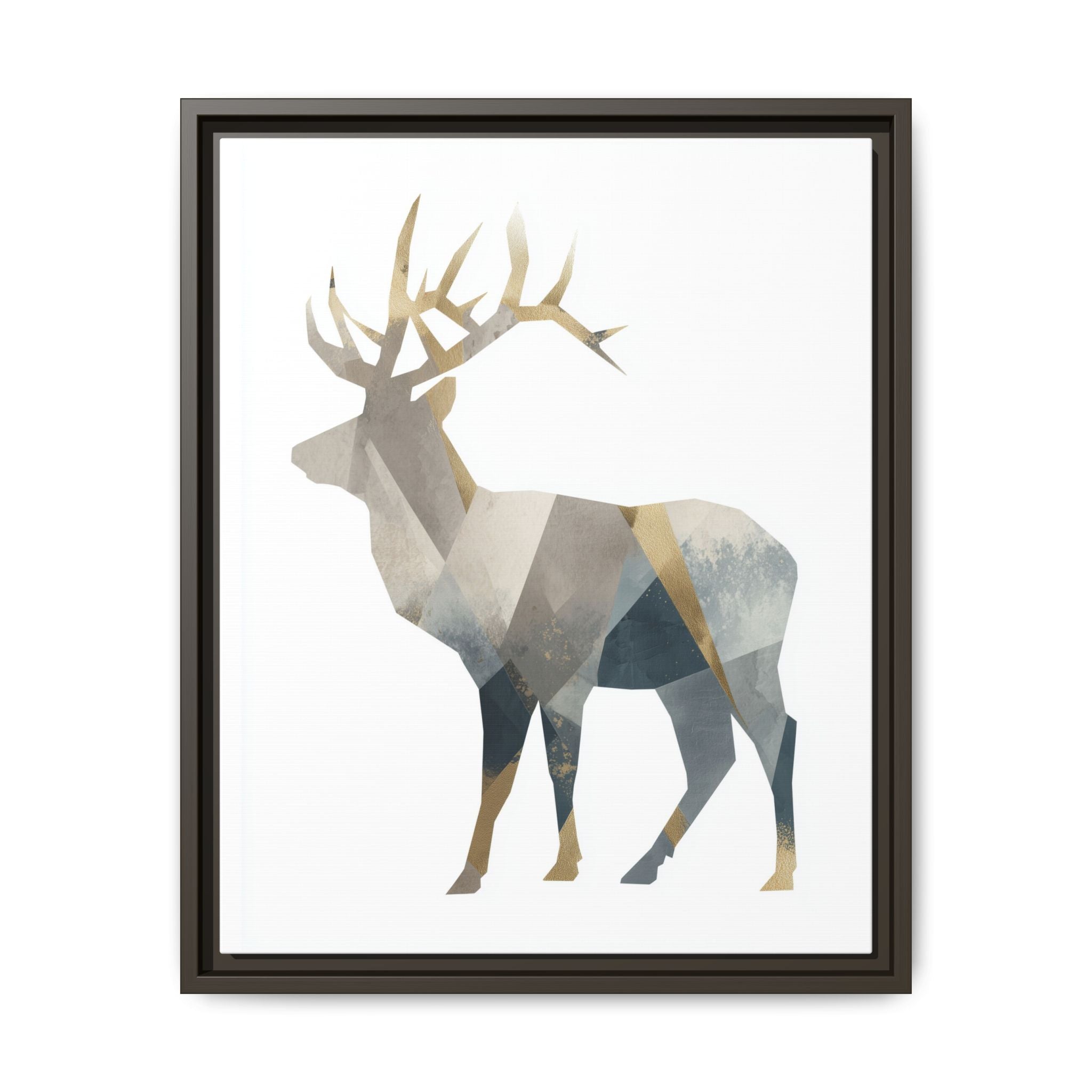 Geometric Deer Silhouette: Modern Wildlife Art, Minimalist Abstract Landscape   |  Personalized & Custom Orders Available