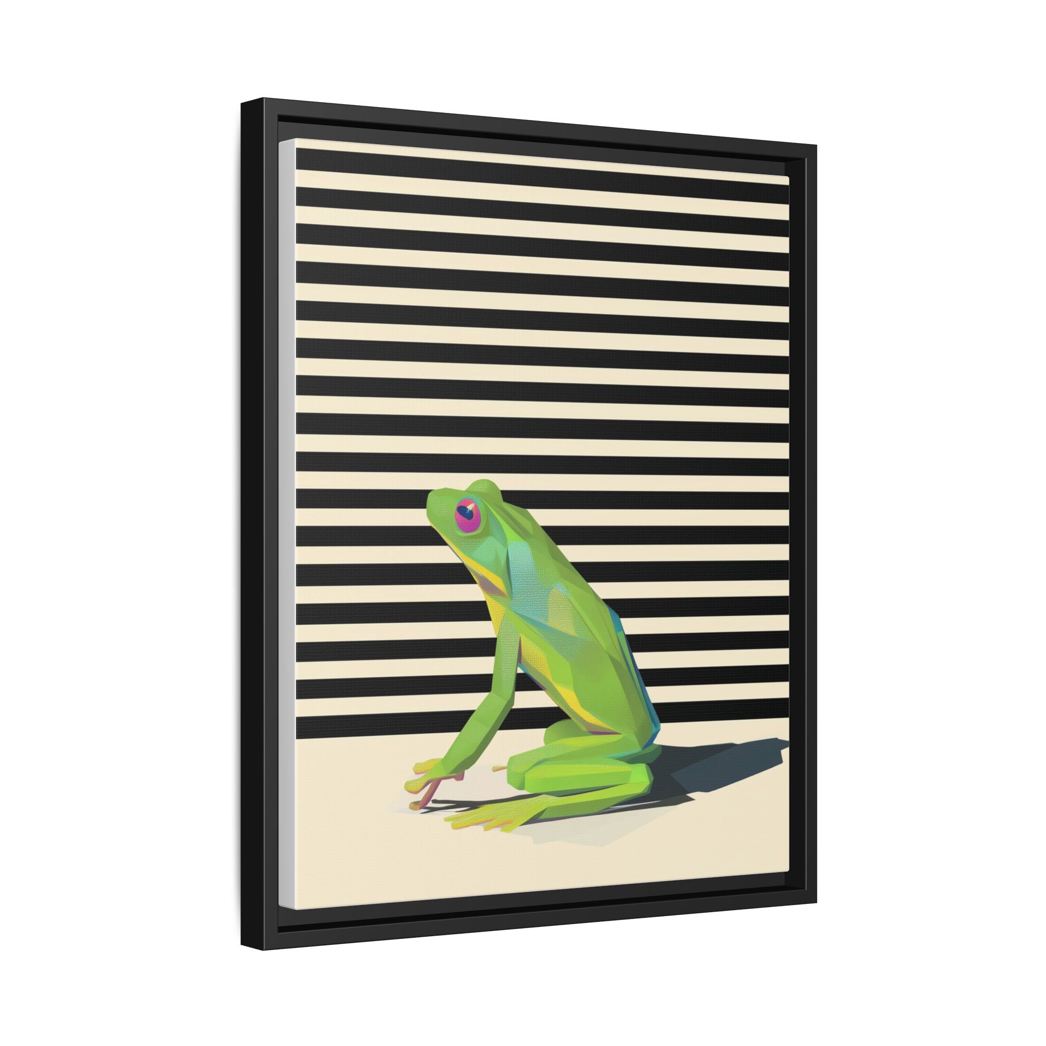 Geometric Amphibian: Stylized Frog Design, Modern Minimalist Art Print   |    Custom Orders Available