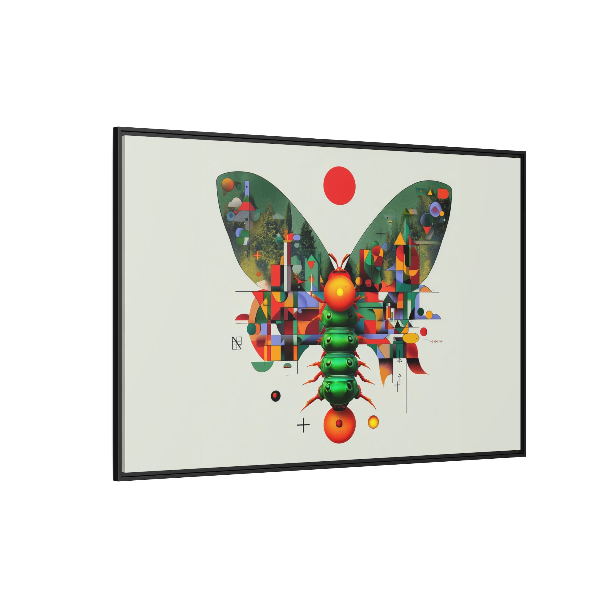 Metamorphic Geometry: Digital Butterfly Architecture, Cubist Nature Transformation   |    Custom Orders Available