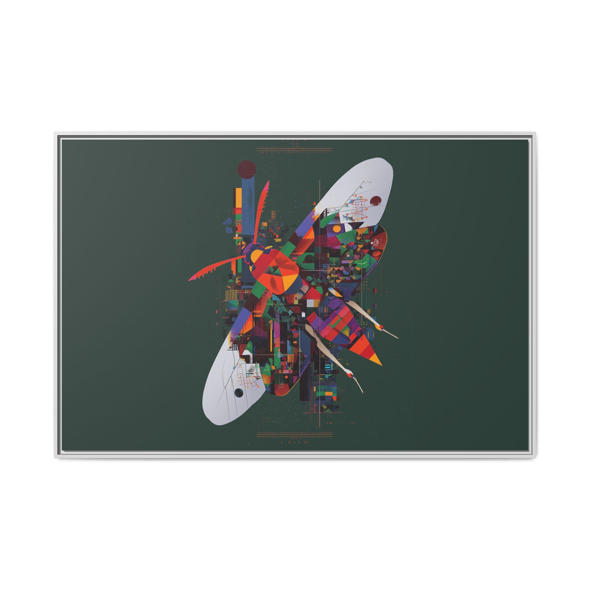 Geometric Butterfly: Digital Abstract Art, Architectural Color Explosion   |    Custom Orders Available