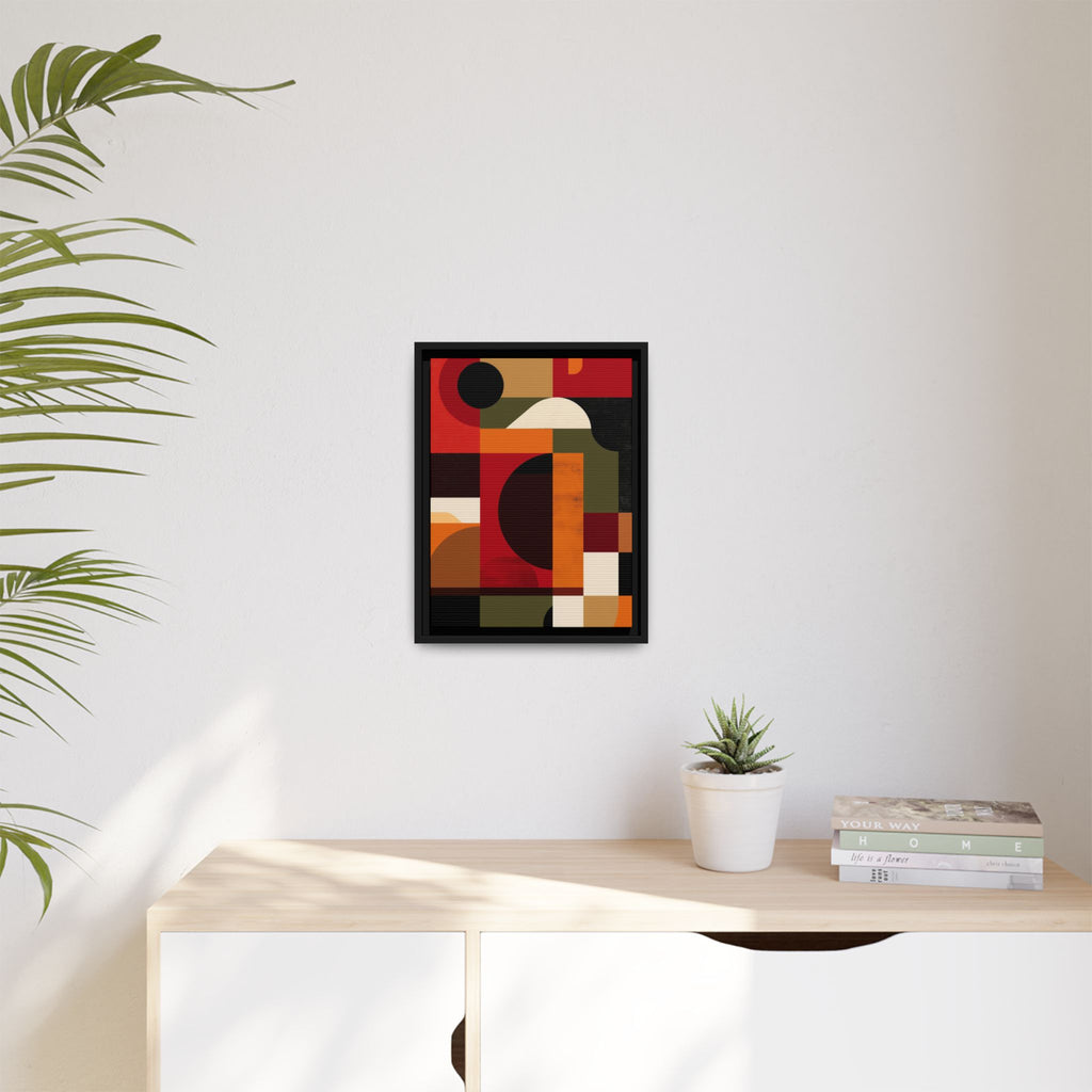 Geometric Convergence: Abstract Bauhaus Design, Constructivist Color Blocks, Architectural Art Composition   |   Custom Orders Accepted
