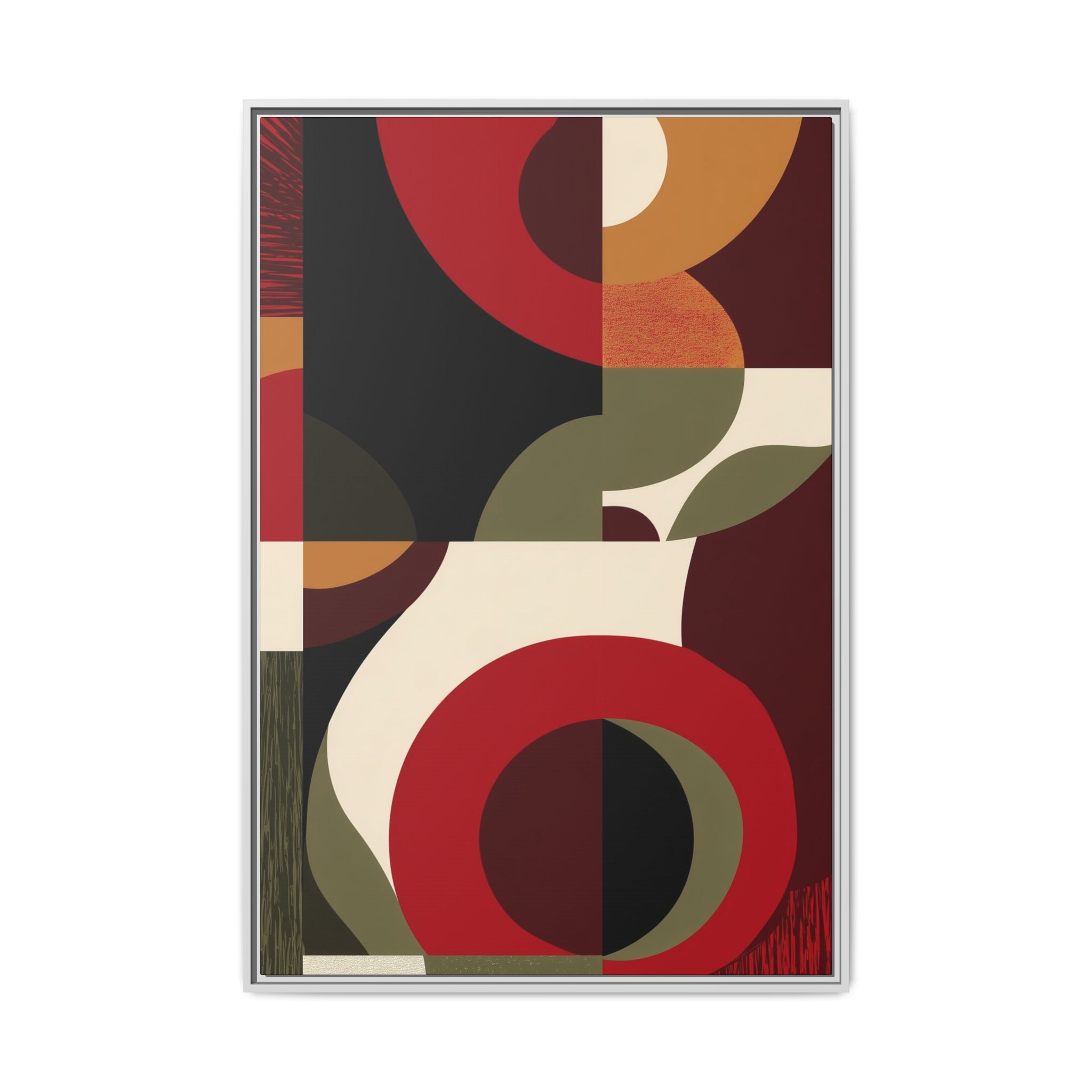 Geometric Intersections: Mid-Century Modern Design, Abstract Architectural Composition, Rhythmic Curved Forms   |   Custom Orders Accepted