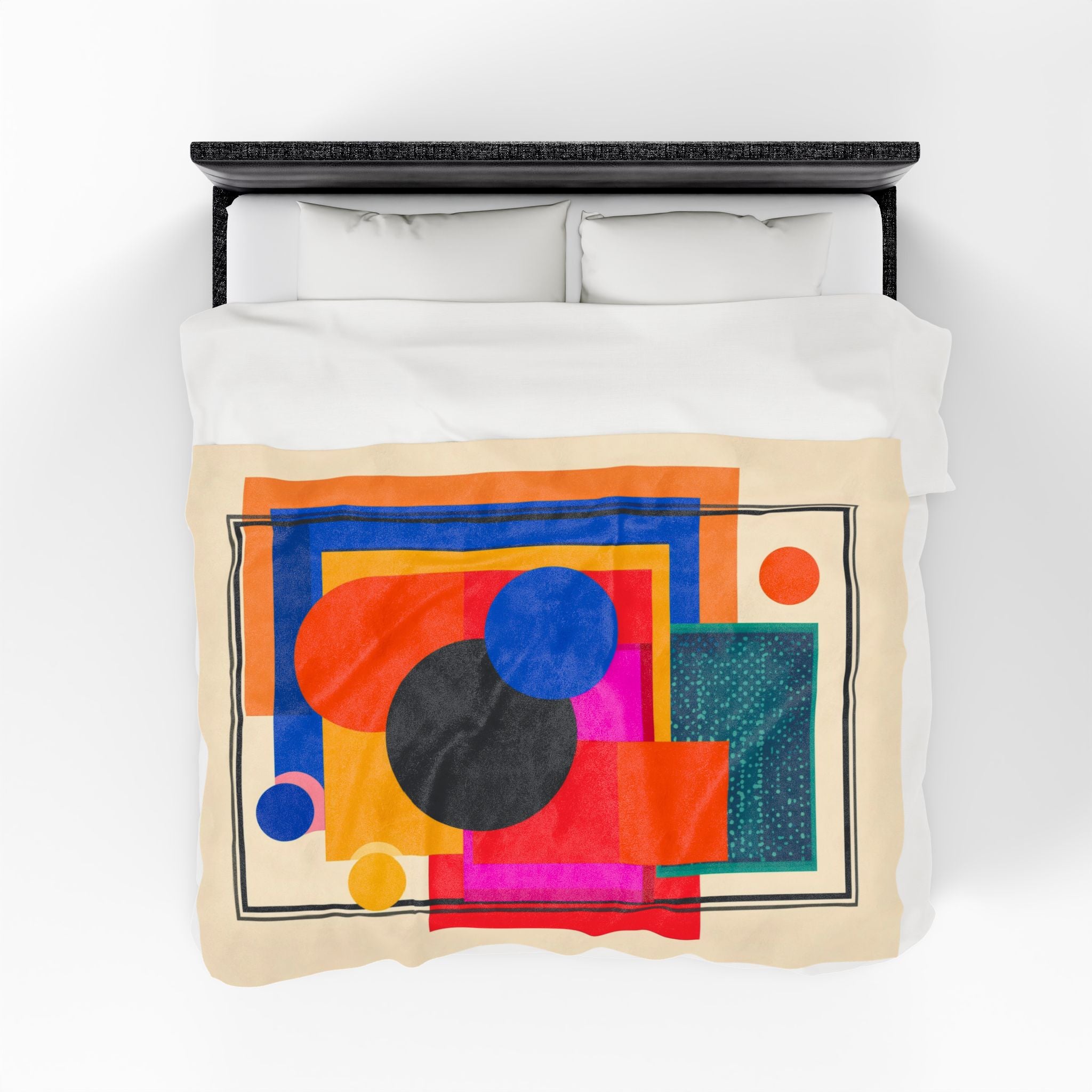 Geometric Convergence: Abstract Modernist Composition, Constructivist Color Study   |    Custom Orders Available