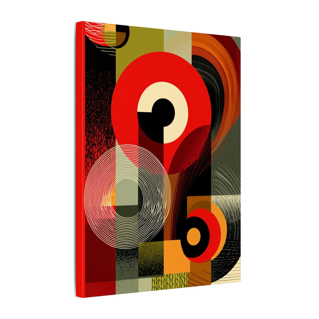 Geometric Convergence: Mid-Century Modern Abstract, Constructivist Design Principles, Bold Chromatic Composition   |   Custom Orders