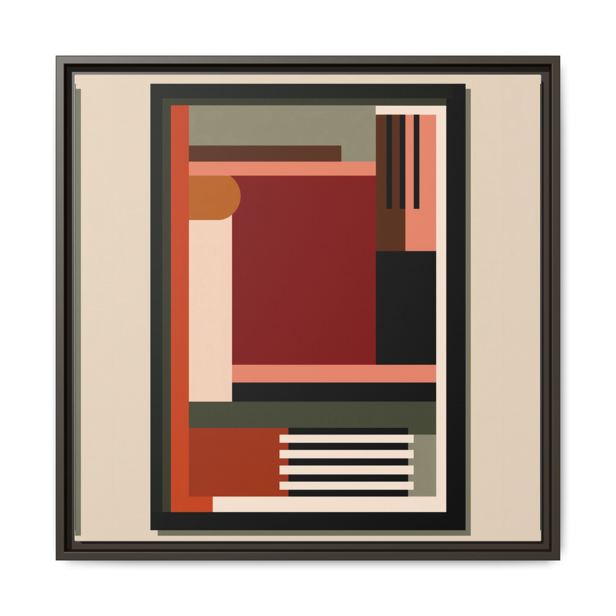 Architectural Geometries: Modern Abstract Composition, Bauhaus-Inspired Design, Geometric Color Blocking   |   Custom Orders Accepted