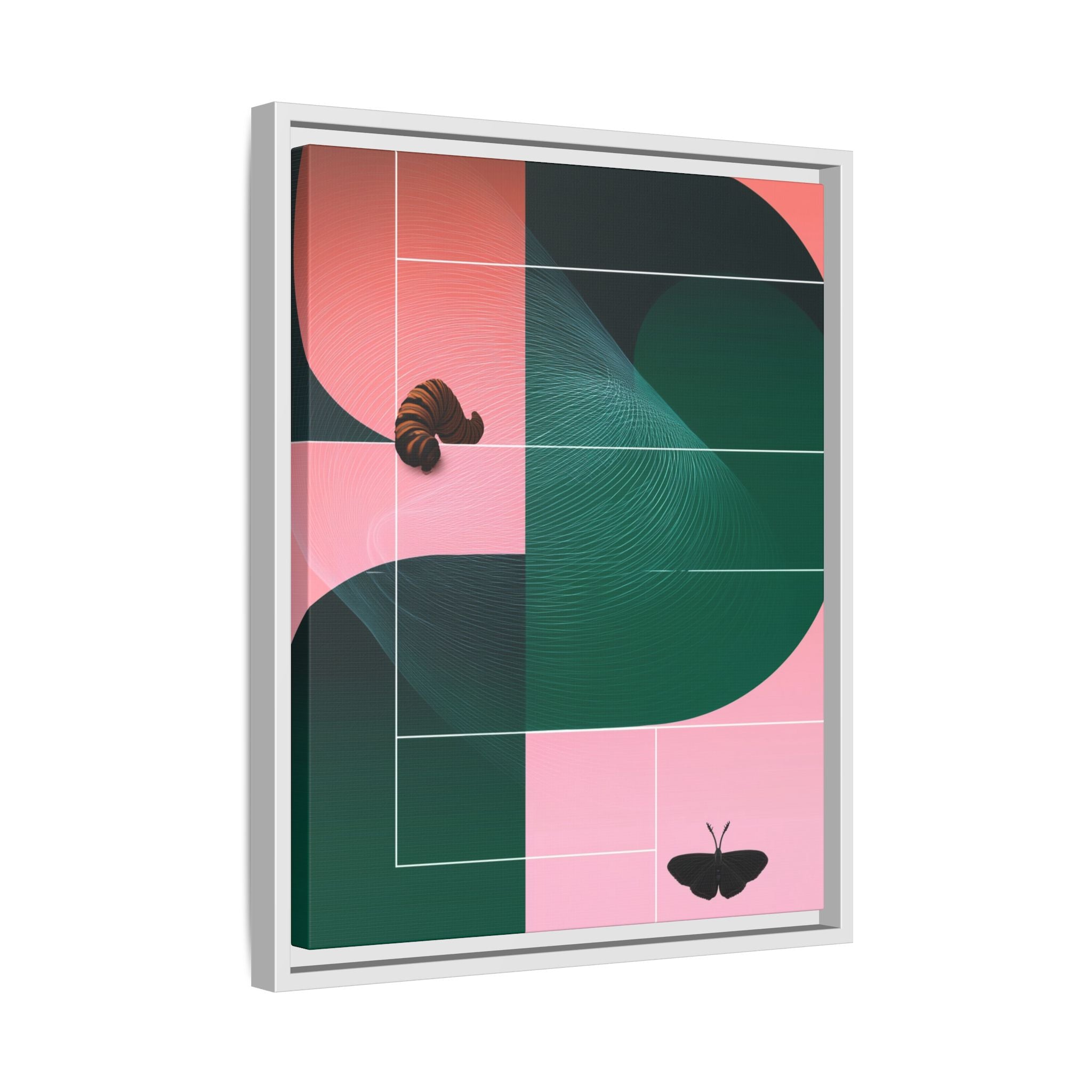 Metamorphic Geometric Framed Print : Abstract Graphic Design, Contemporary Digital Art Composition   |  Custom Orders Available