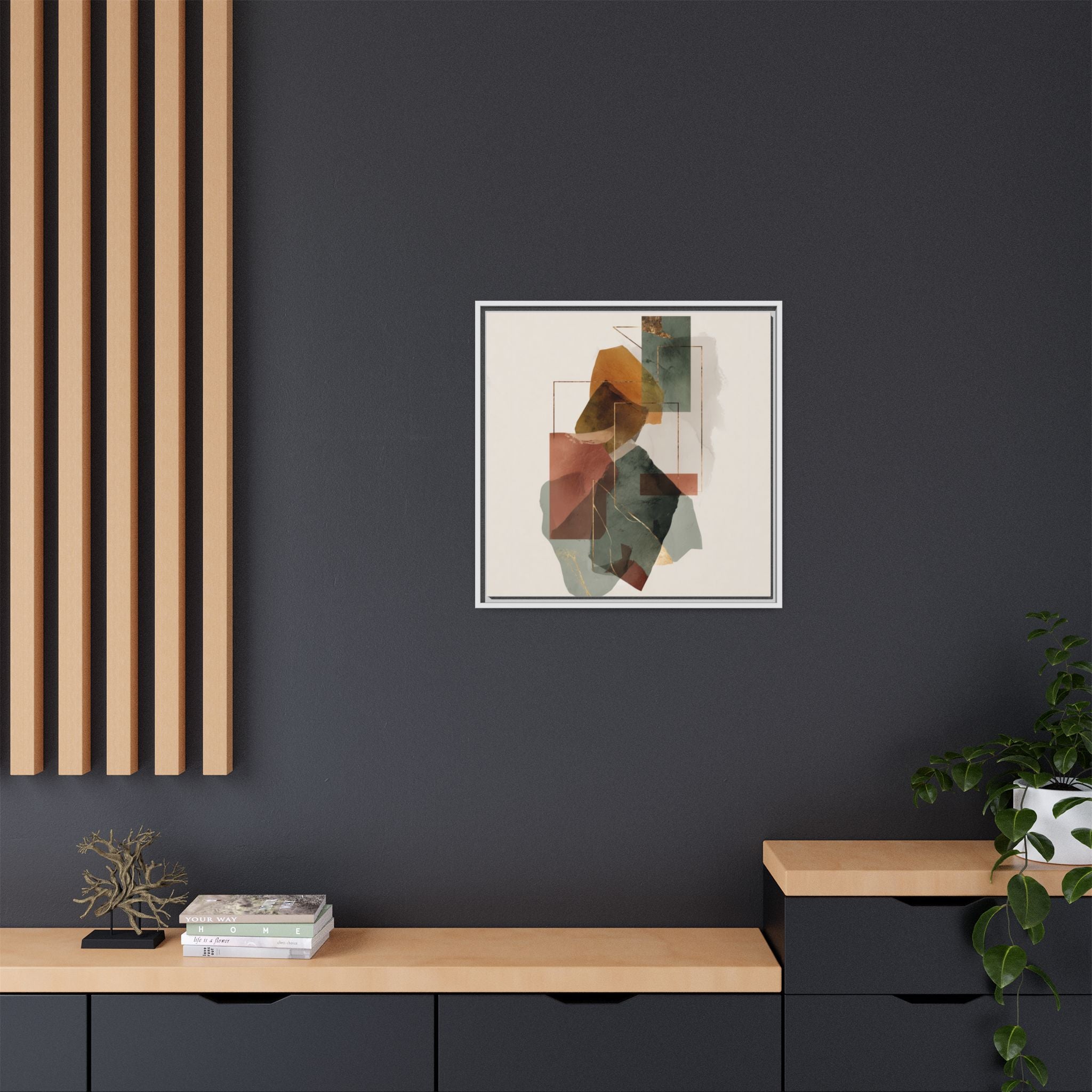 Harmonic Geometries: Architectural Abstraction, Earthy Palette, Minimalist Composition   |   Custom Orders Accepted