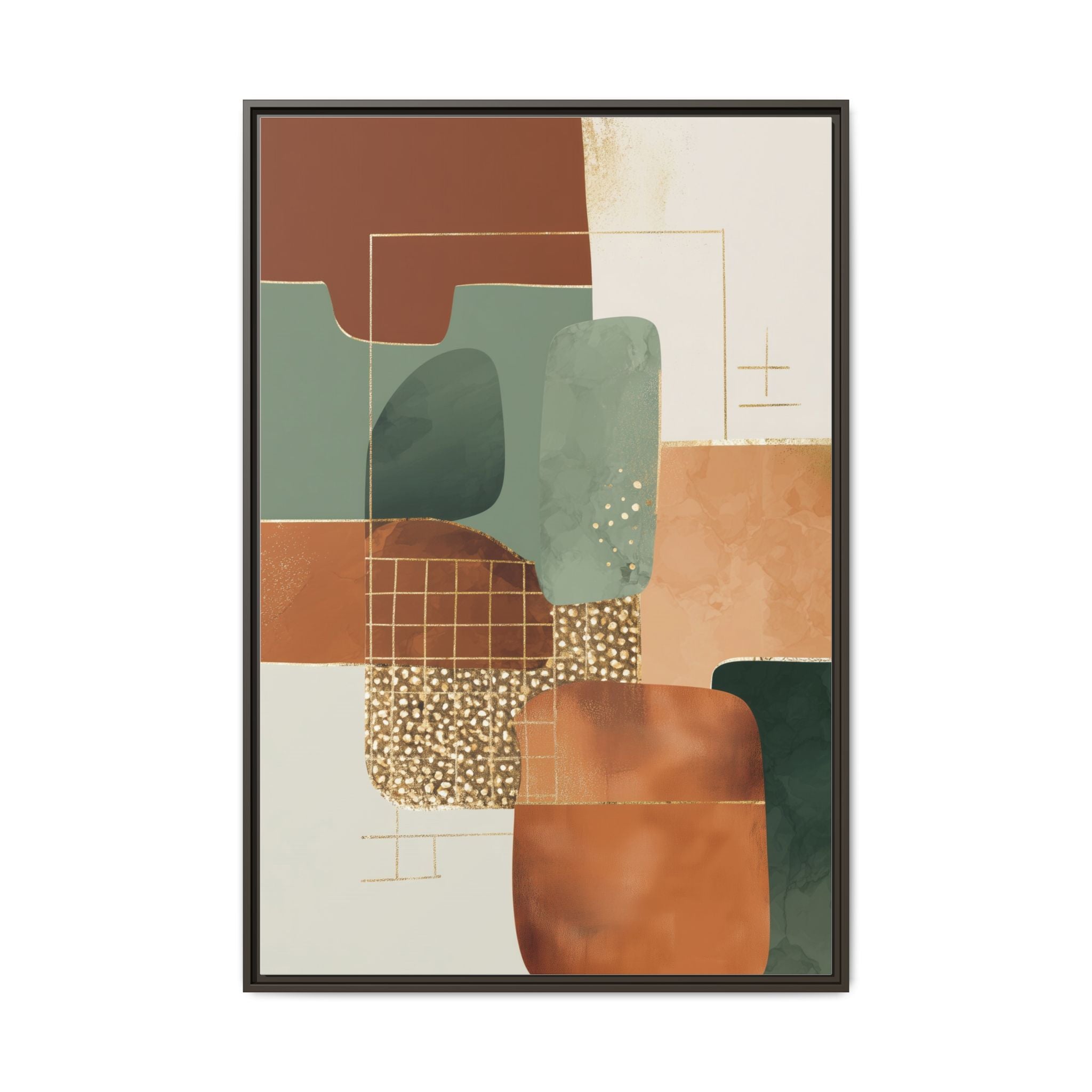 Geometric Harmony: Abstract Minimalist Art, Mid-Century Modern Design, Organic Shapes Composition   |   Custom Orders Accepted